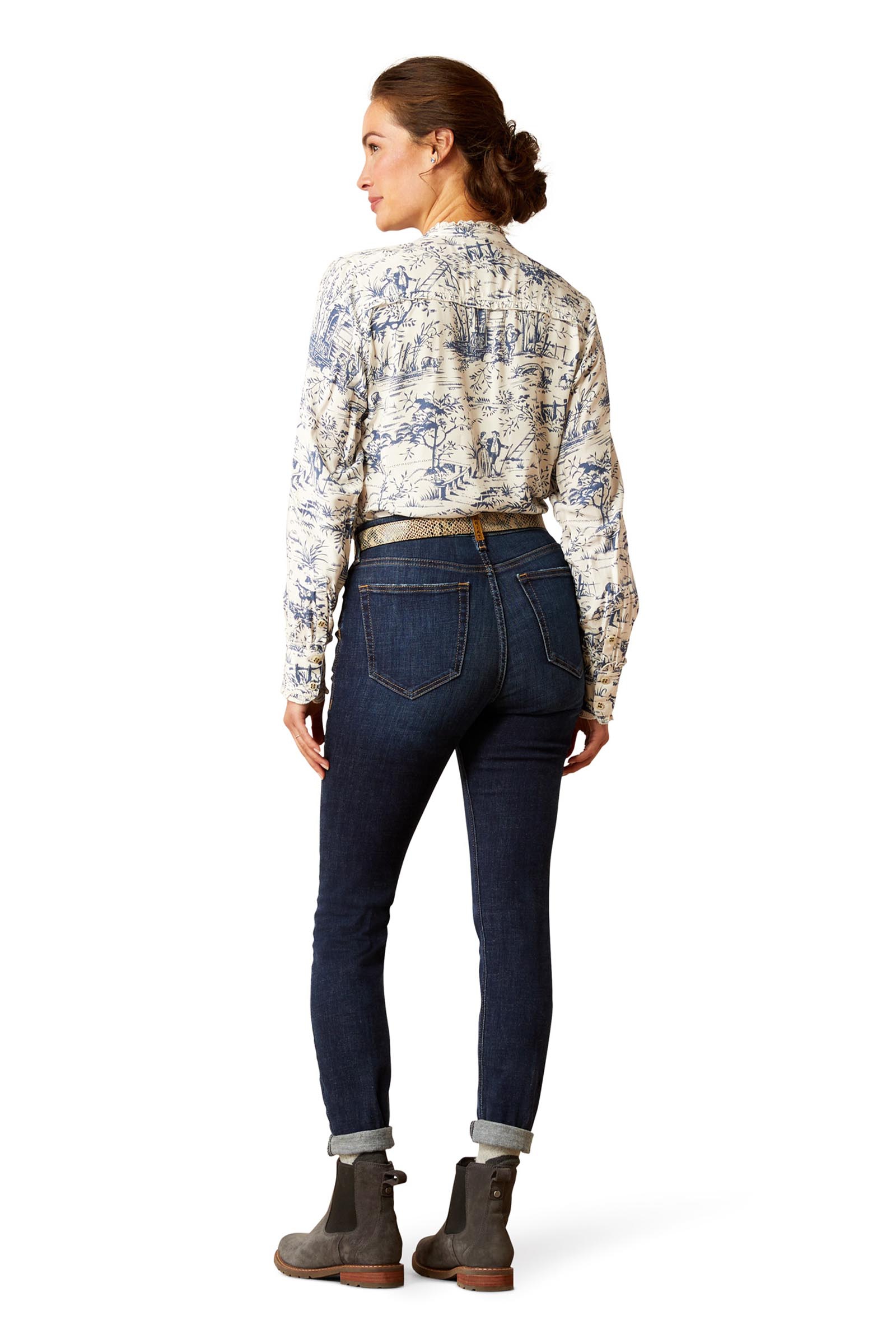 Ariat High Rise Bridle Dame skinny jeans med h&oslash;y midje