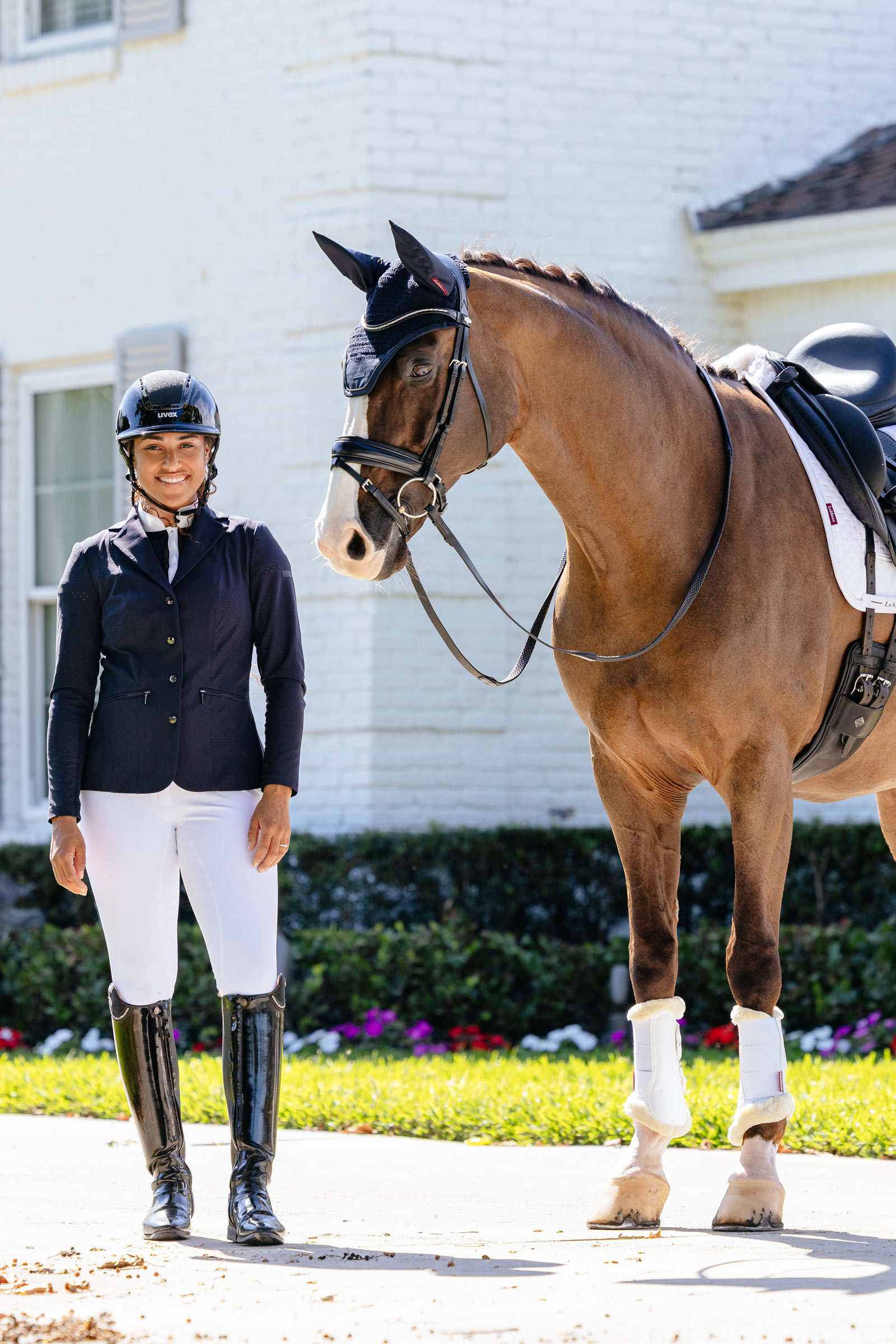 LeMieux Puissance dressursjabrak i imitert semsket materiale