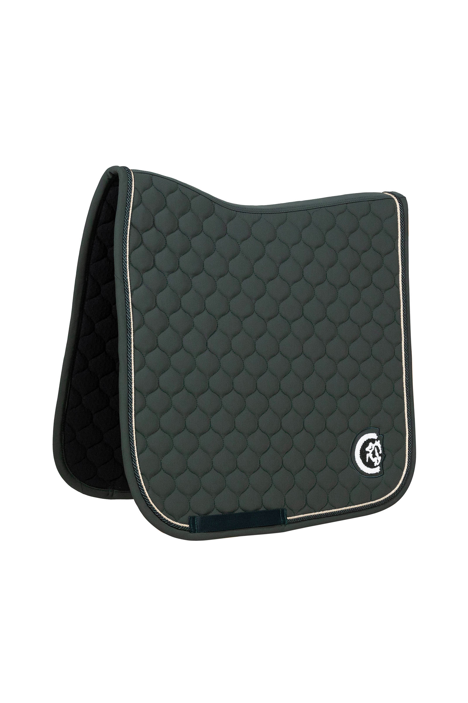 pine green Kentucky Horsewear dressursjabrak onion quilt 3D logo