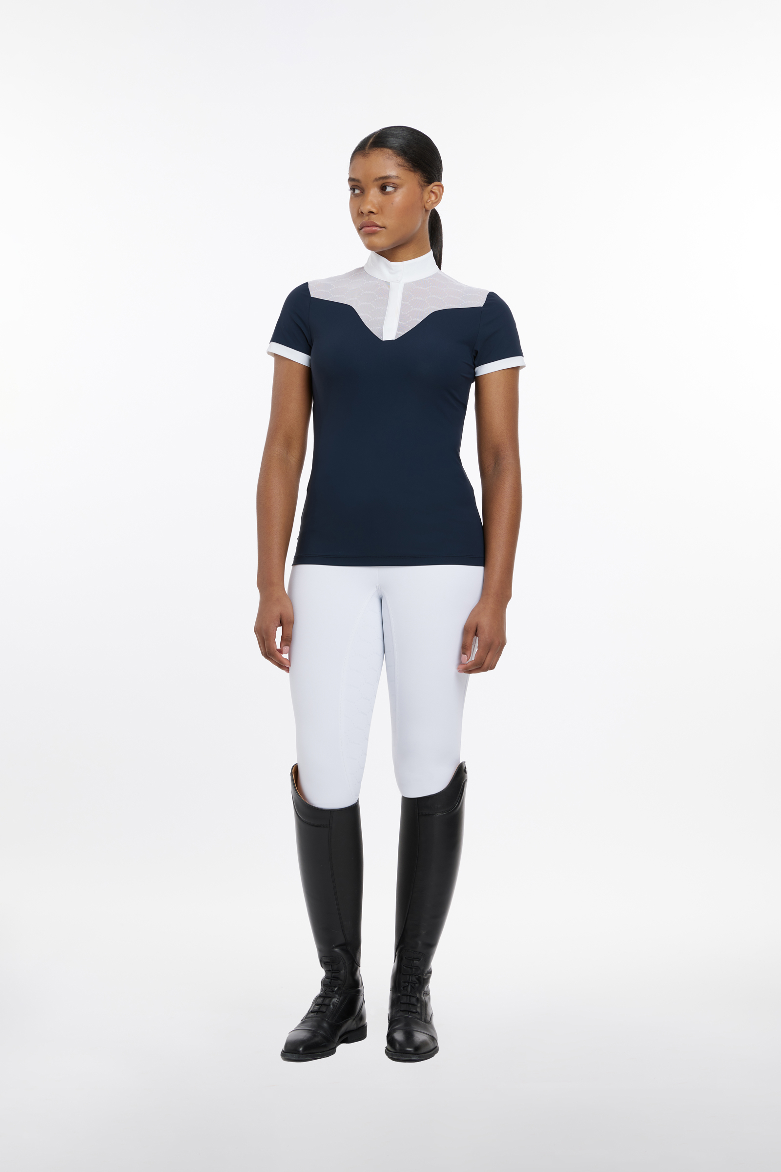 LeMieux Emily kortermet stevneskjorte for kvinner