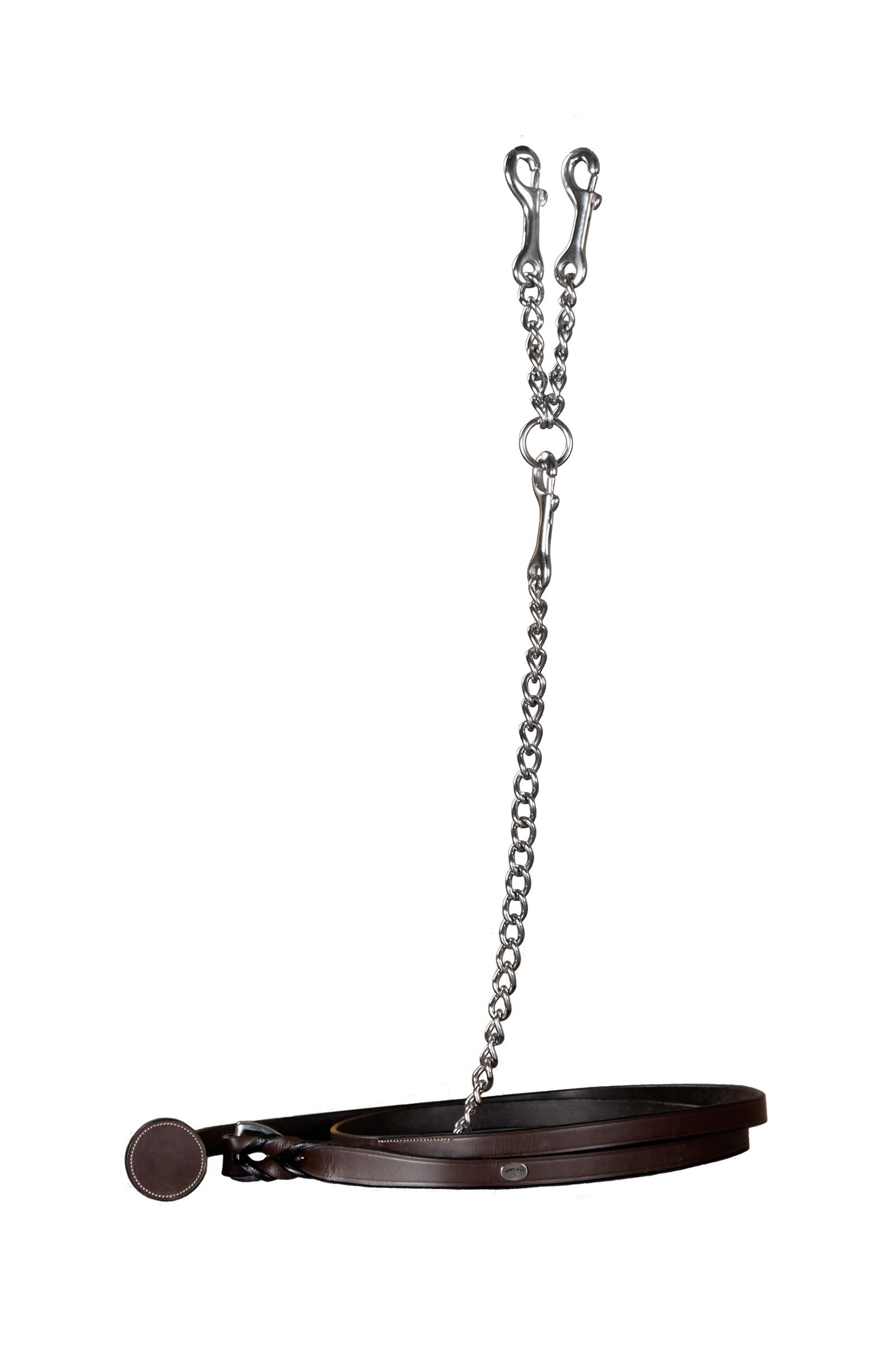 Dy'on Working leietau i lær med kjetting