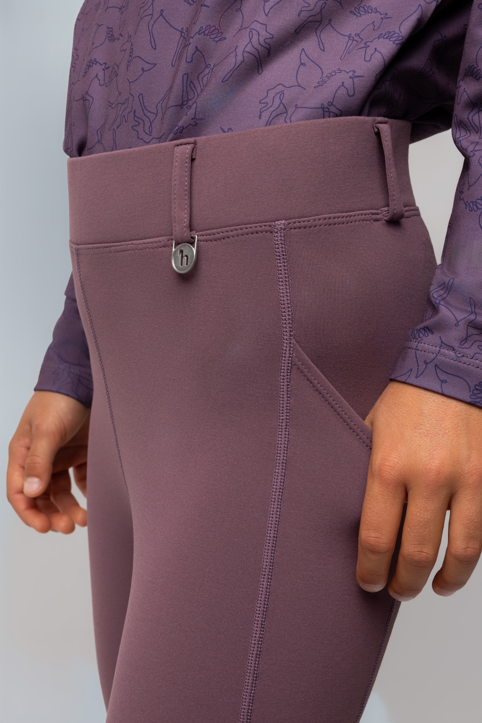 Horze Dea barns thermo helforsterkede ridebukser