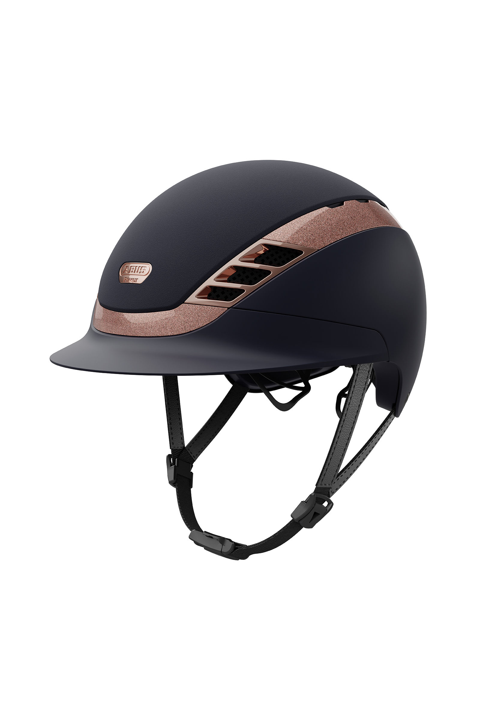 Navy/Rosegold Abus Pikeur AirLuxe Supreme ridehjelm