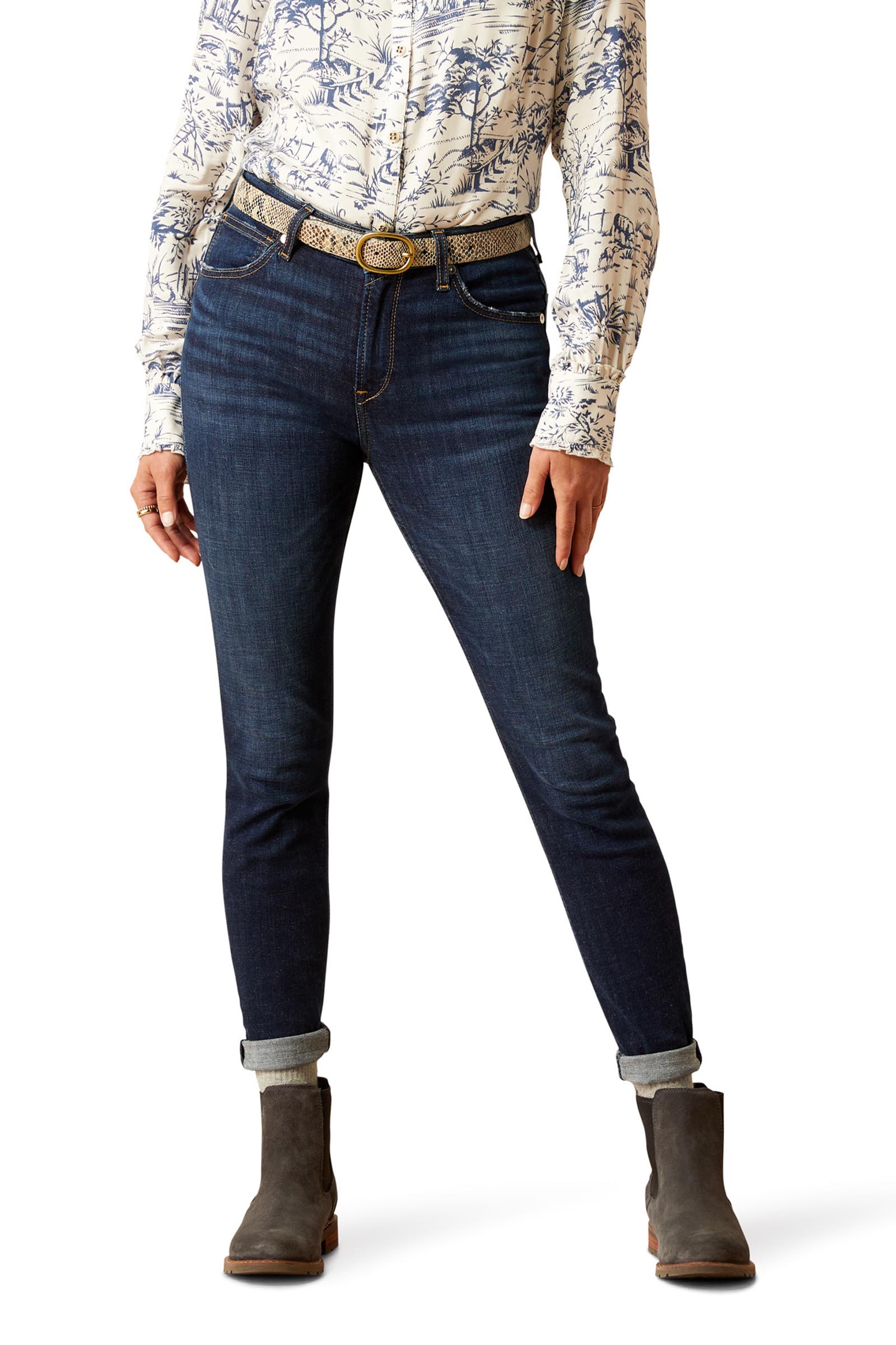 Ariat High Rise Bridle Dame skinny jeans med h&oslash;y midje