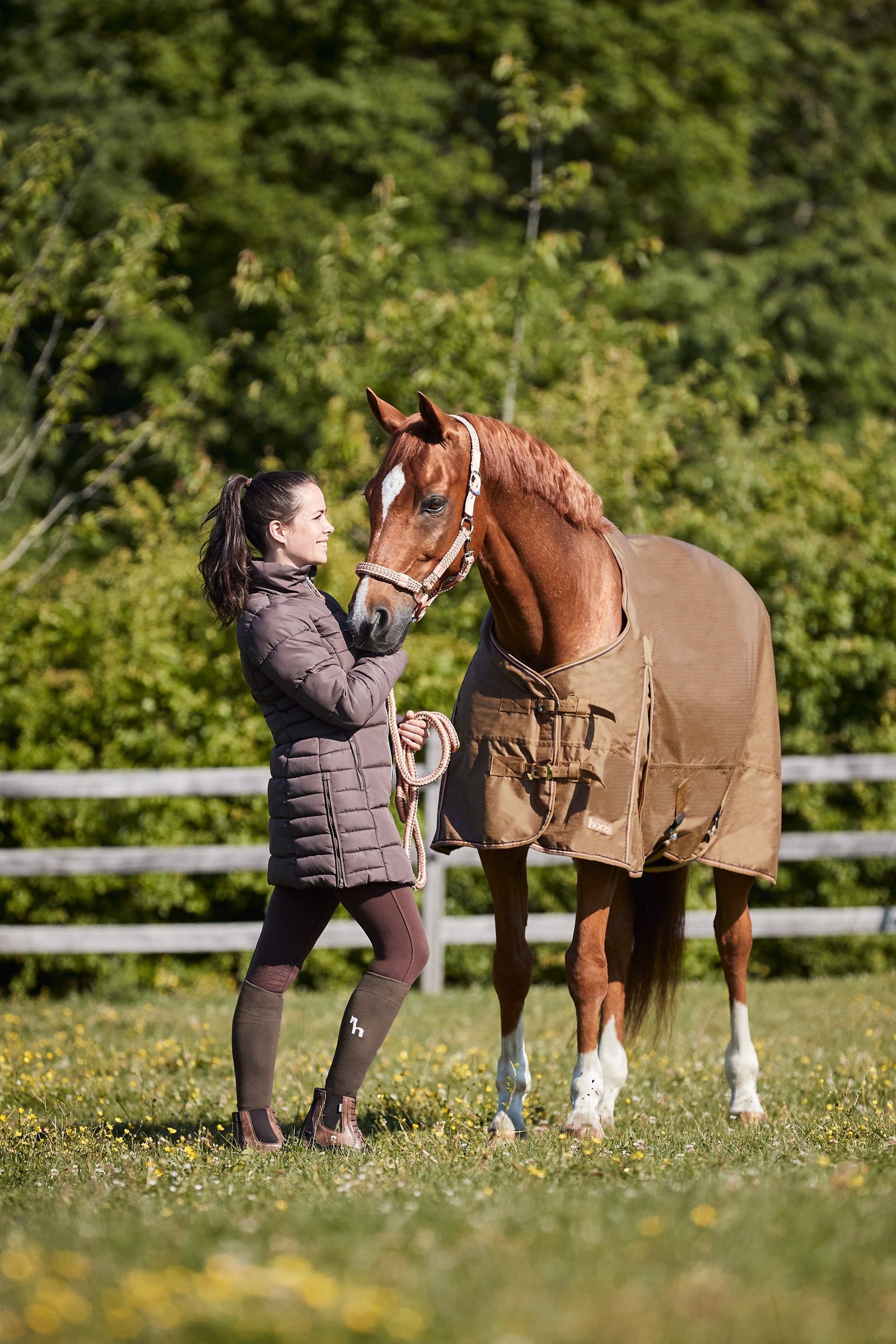 Horze Bamboo vinter-knestrømper til dame