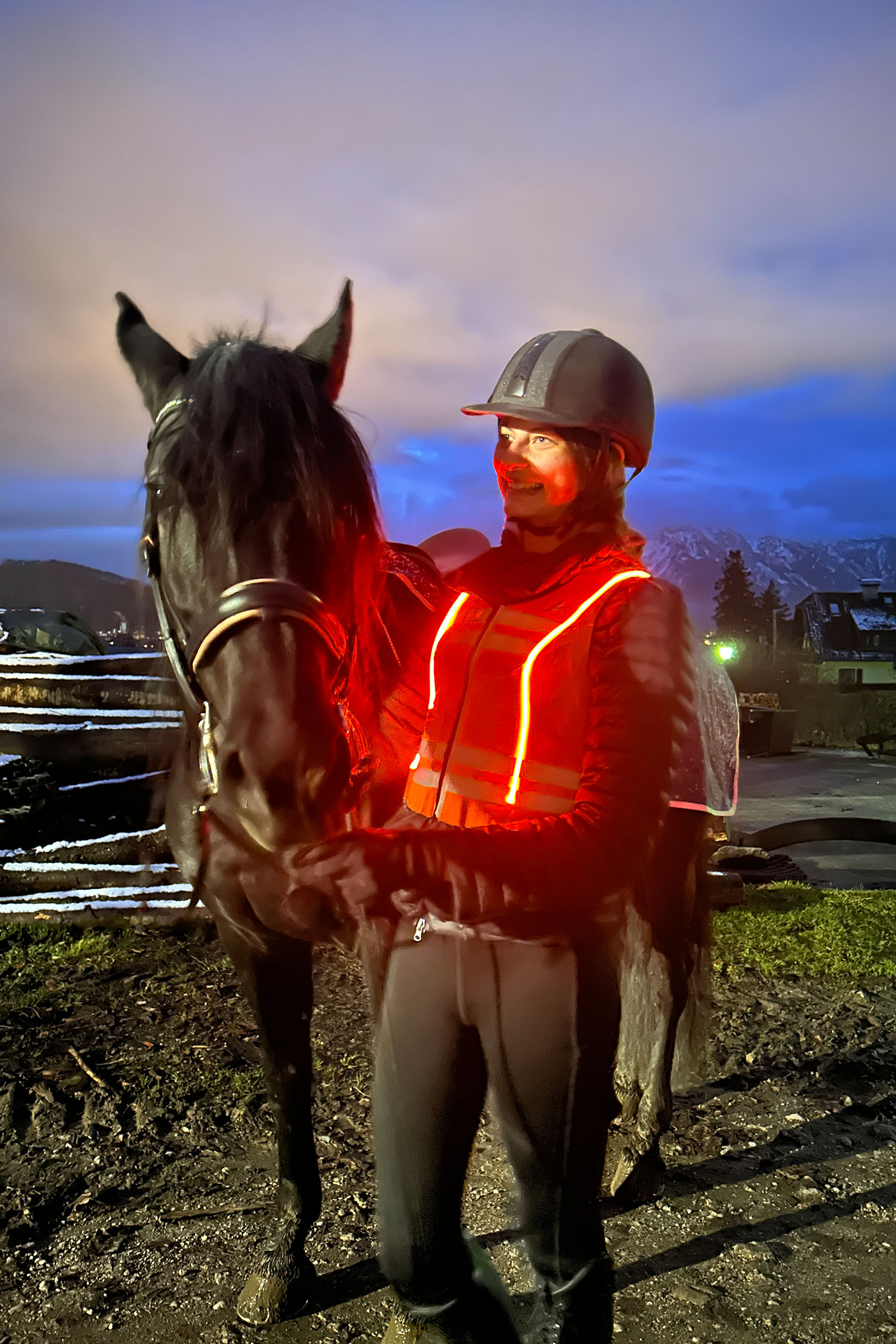 Komperdell Ballistic High Visibility FlexFit ryggbeskytter, vendbar