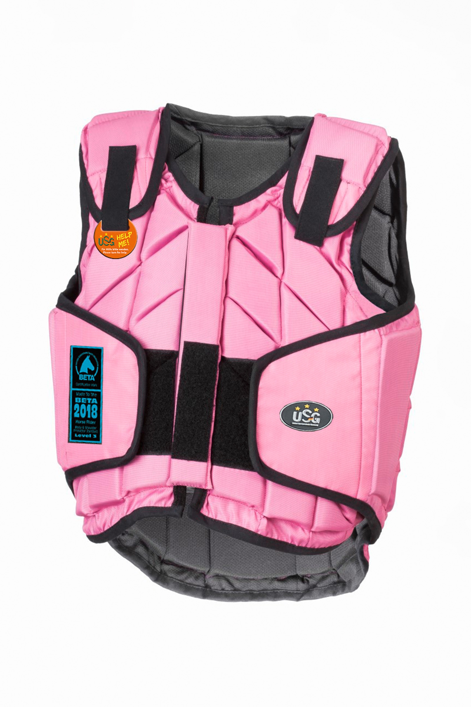 Pink USG sikkerhetsvest Eco-Flexi, barn