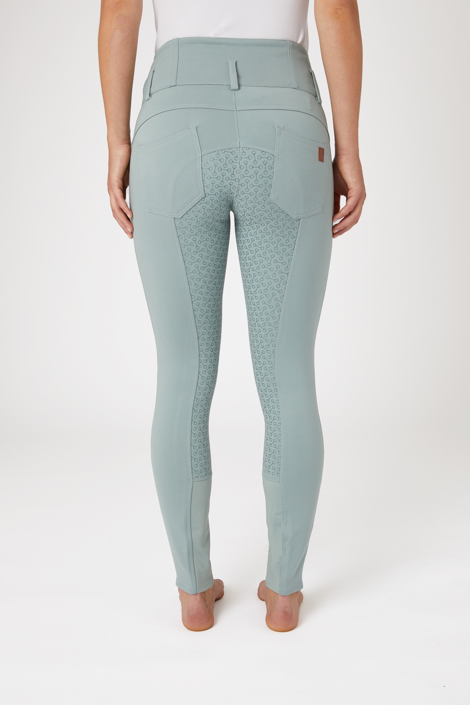 Horze Tara helforsterkede ridebukser med h&oslash;yt liv og silikon, dame