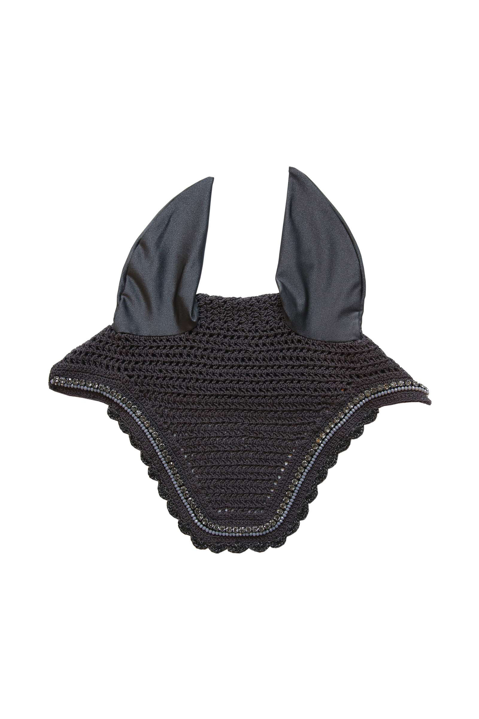 Grey Kentucky Horsewear Wellington lang &oslash;rehette med steiner og p