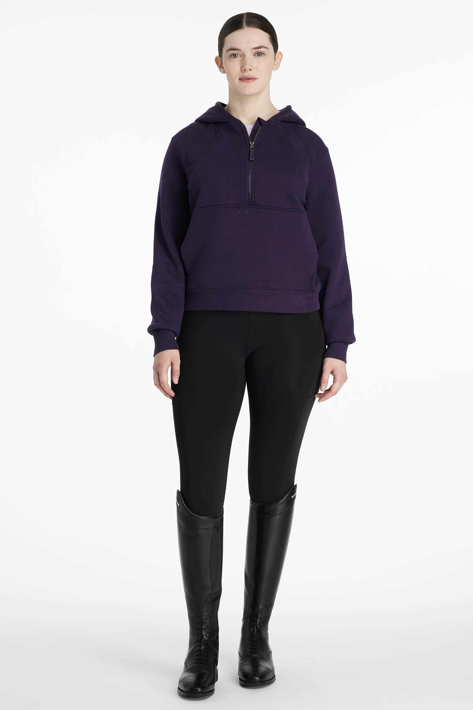 LeMieux Henrietta dame hoodie med halv glidelås