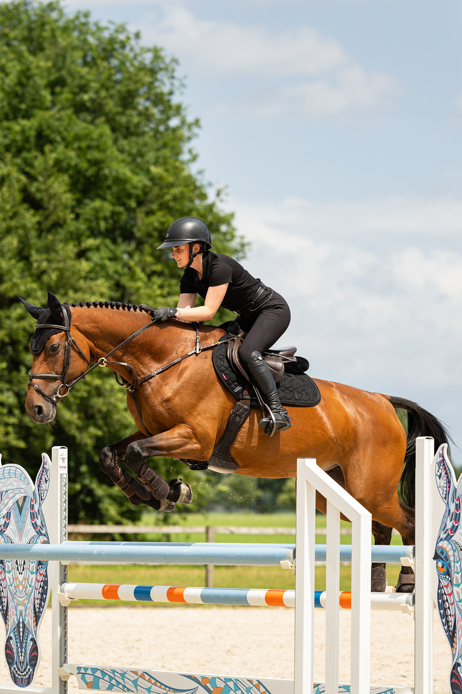 LeMieux Crystal Suede Close Contact sprangsjabrak