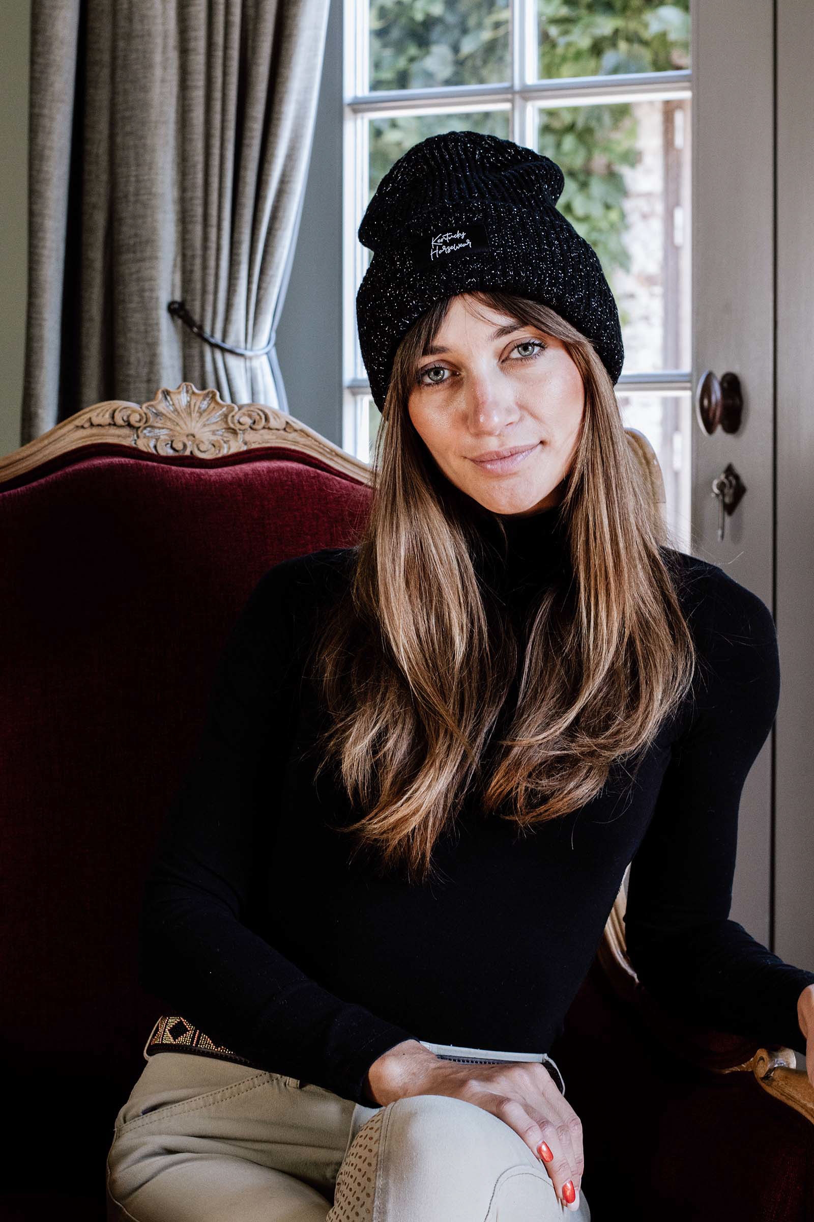 Black Kentucky Horsewear Glitter lue