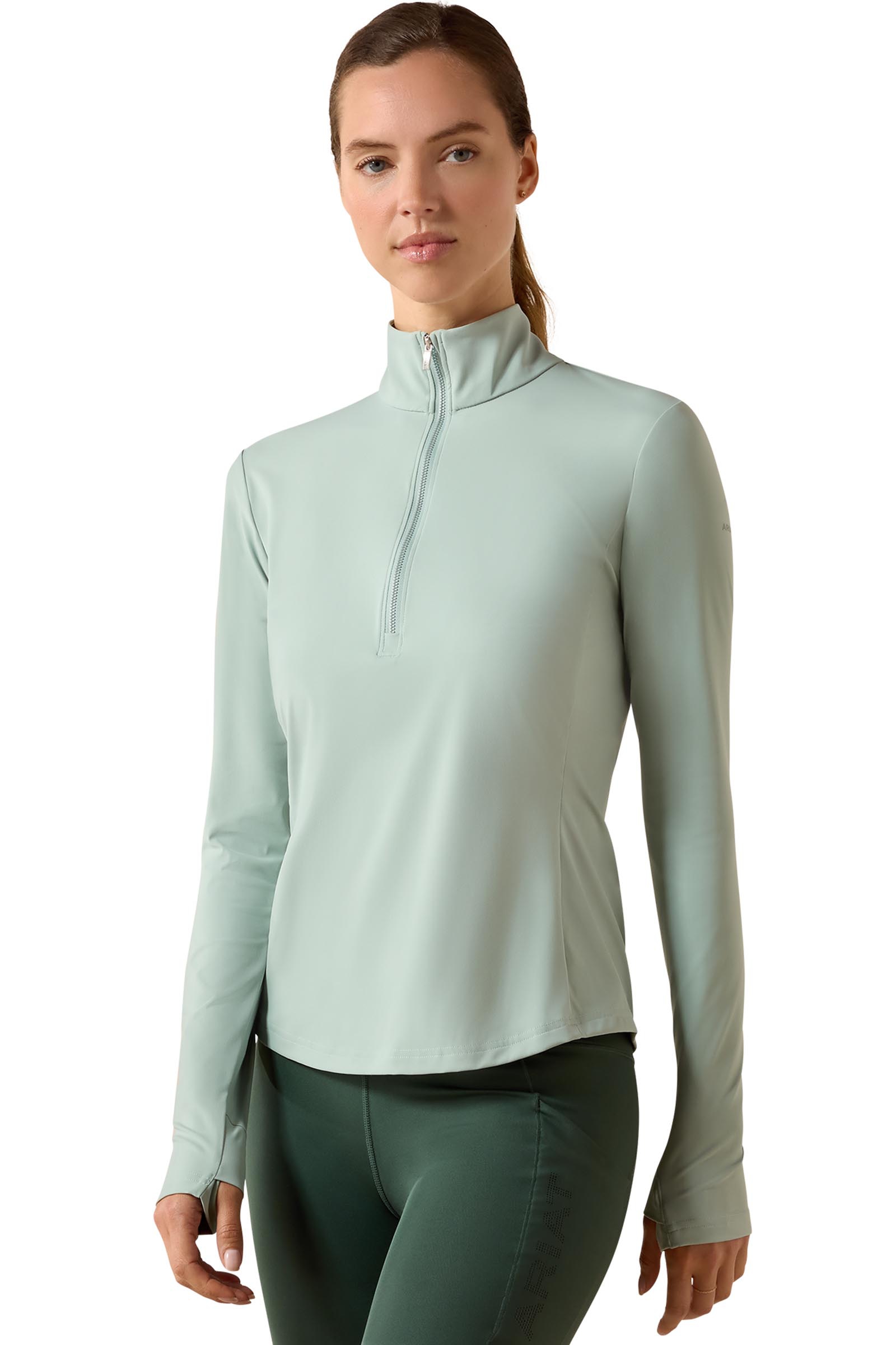 Ariat Dame SolVeil baselayer med 1/2 glidel&aring;s