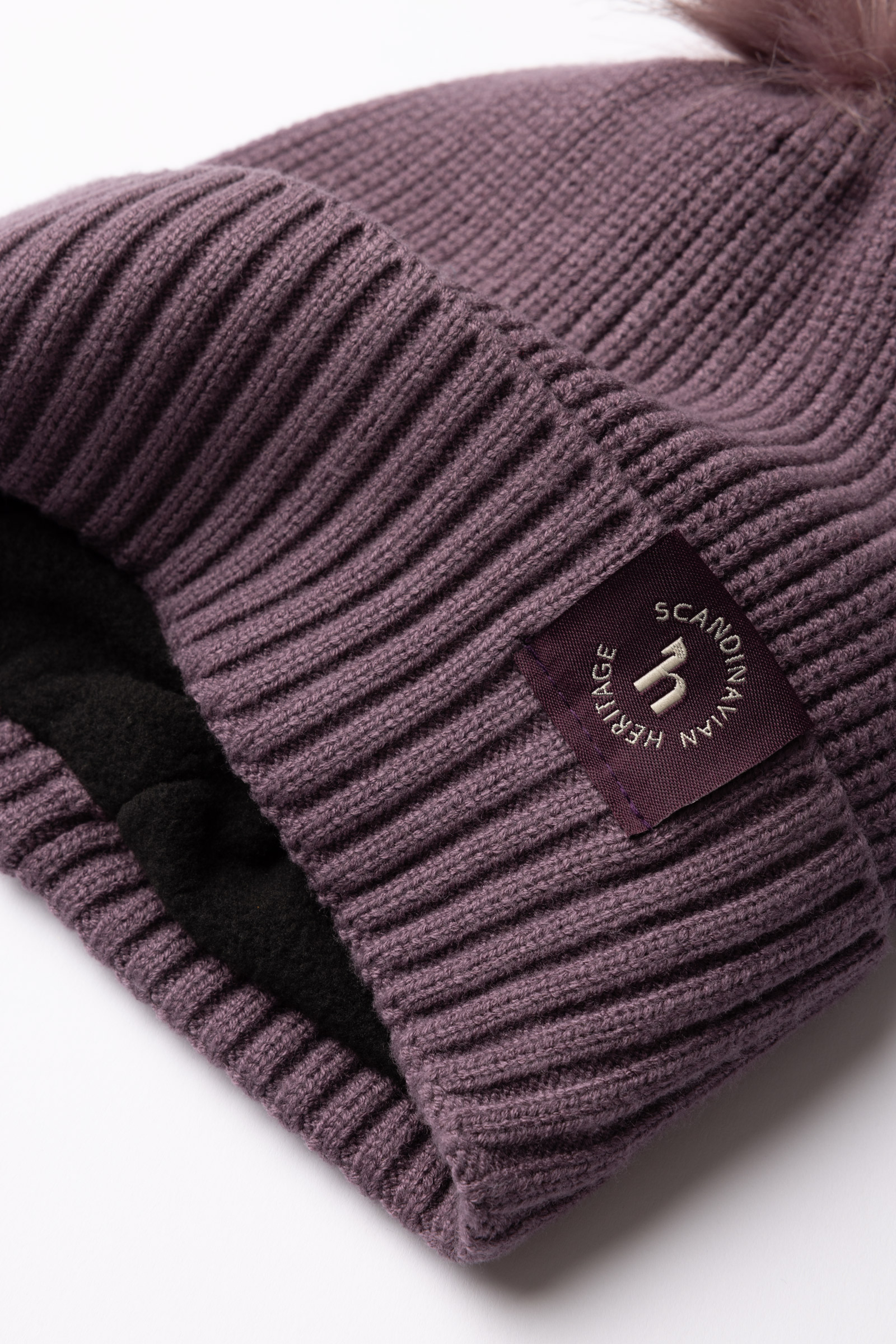 Horze Noa Barnas strikkede lue med avtakbar pompon