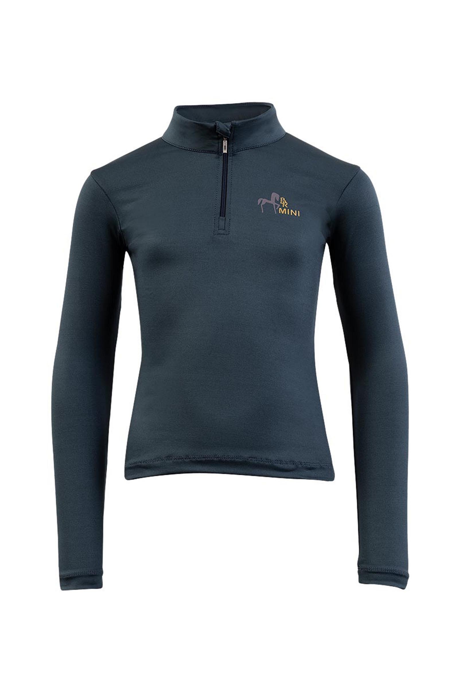 Midnight Navy BR Mini Kids langermet zip genser