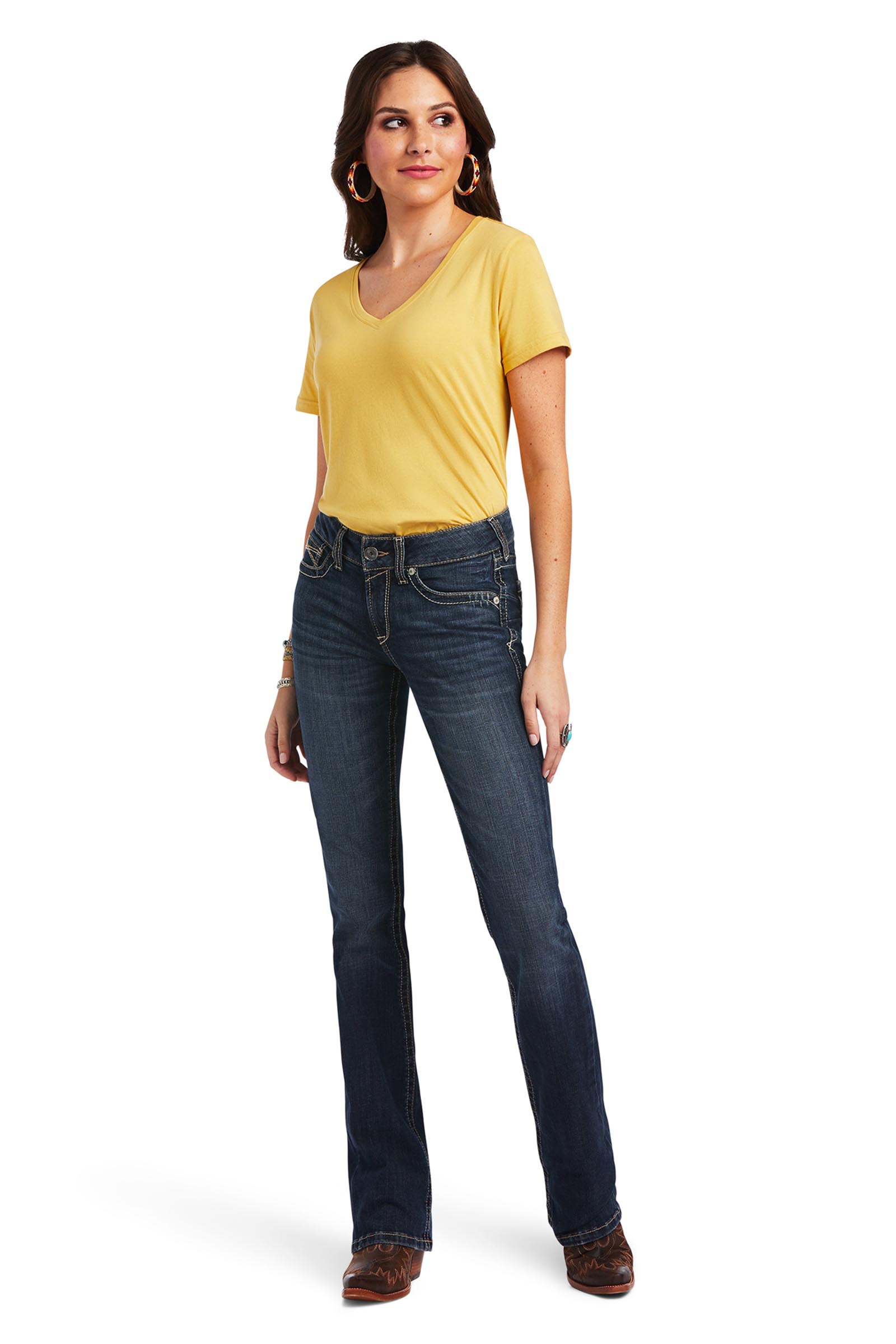 Ariat R.E.A.L. Perfect Rise Lexie bootcut-jeans til dame  