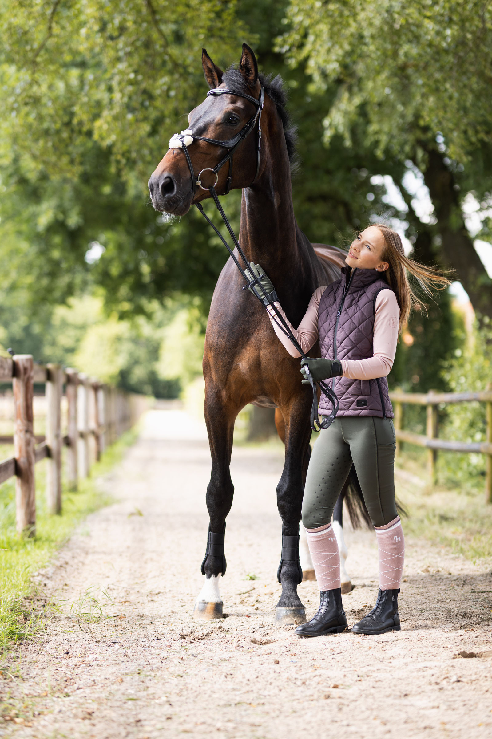Horze Young Rider AYA ridetights med høyt liv, dame