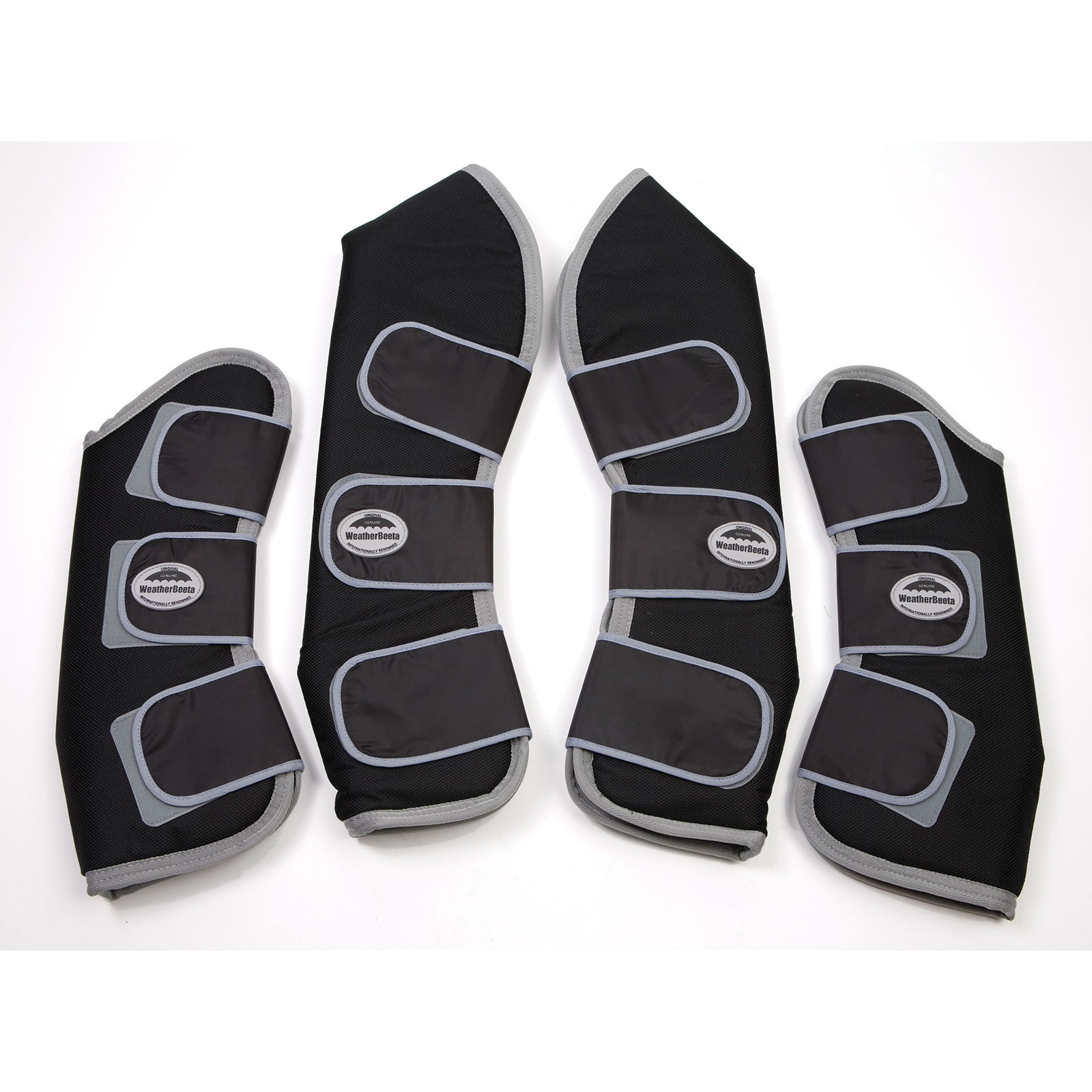 Black/Silver Weatherbeeta Wide Tab Long transportbelegg