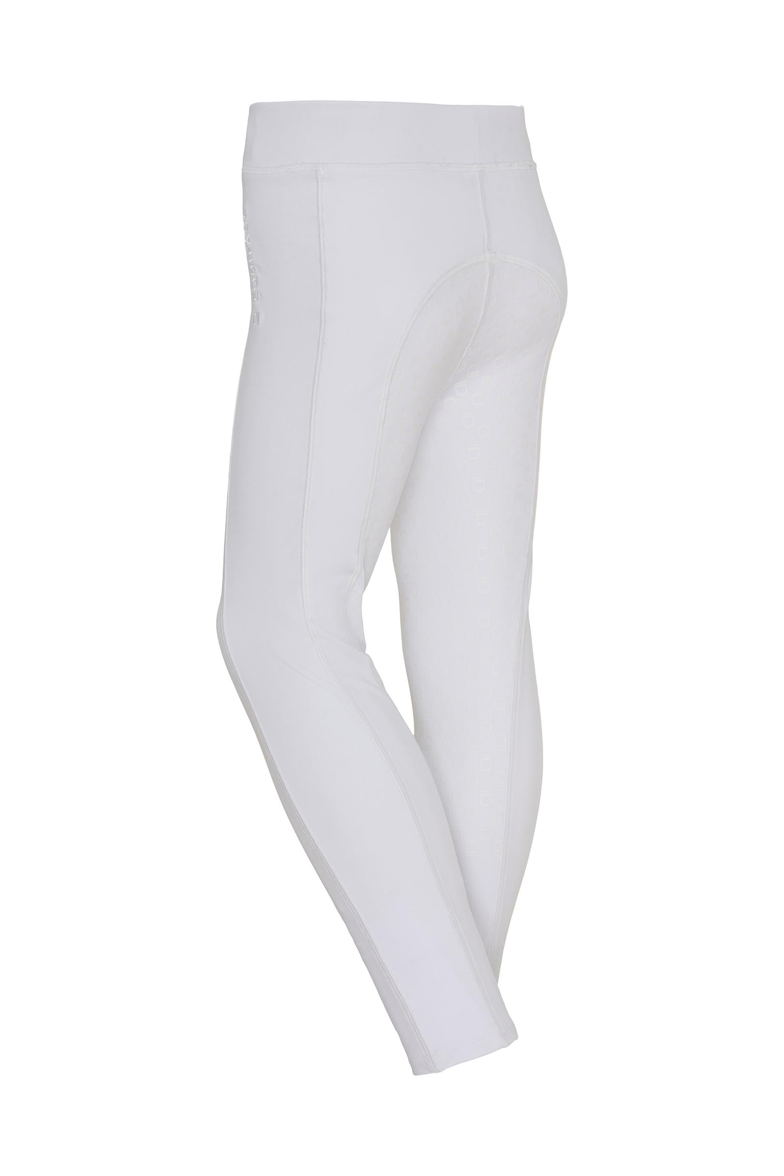 White Equipage Molly Kids Fullgrip Riding Tights