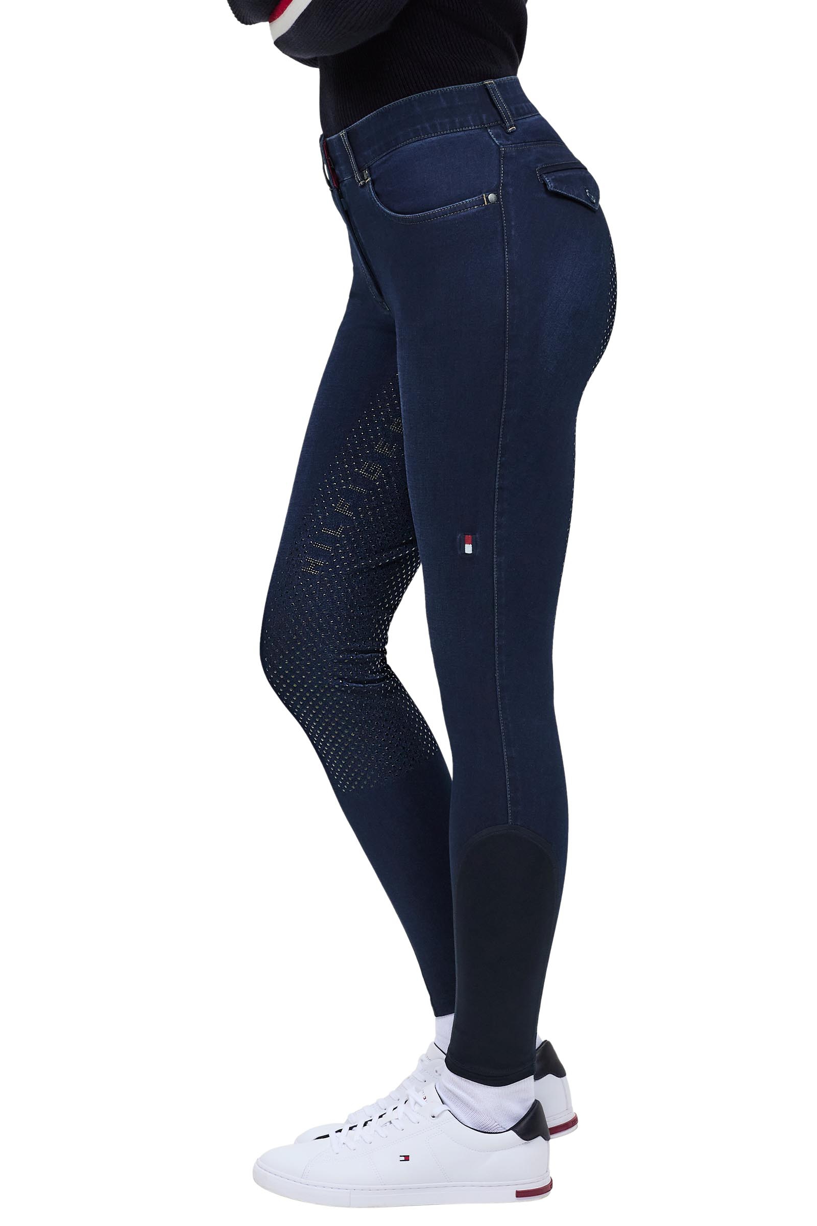 Tommy Hilfiger Equestrian Hope dame denim ridebukse med full grip