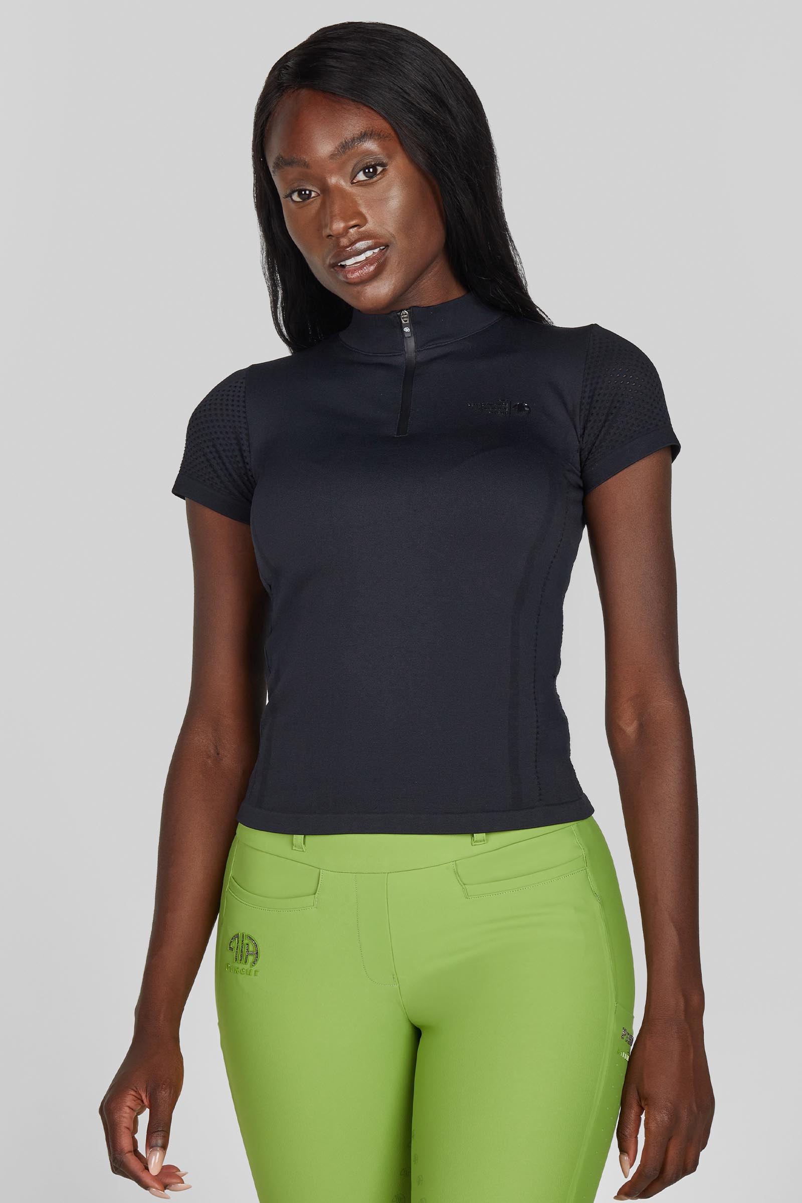 Black Pikeur dame 3D-strikket genser