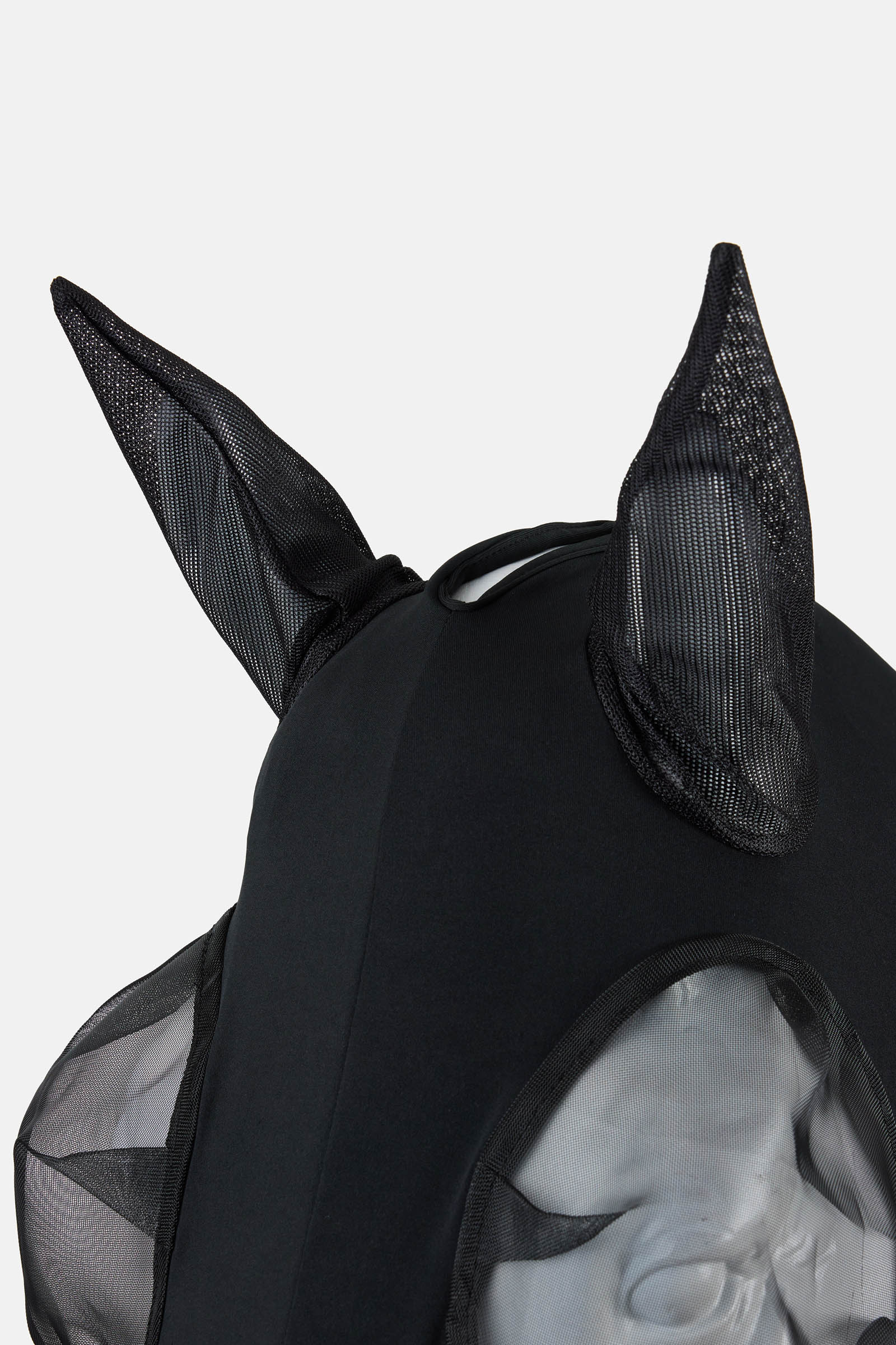 Black Horze Elastic fluemaske med glidel&aring;s