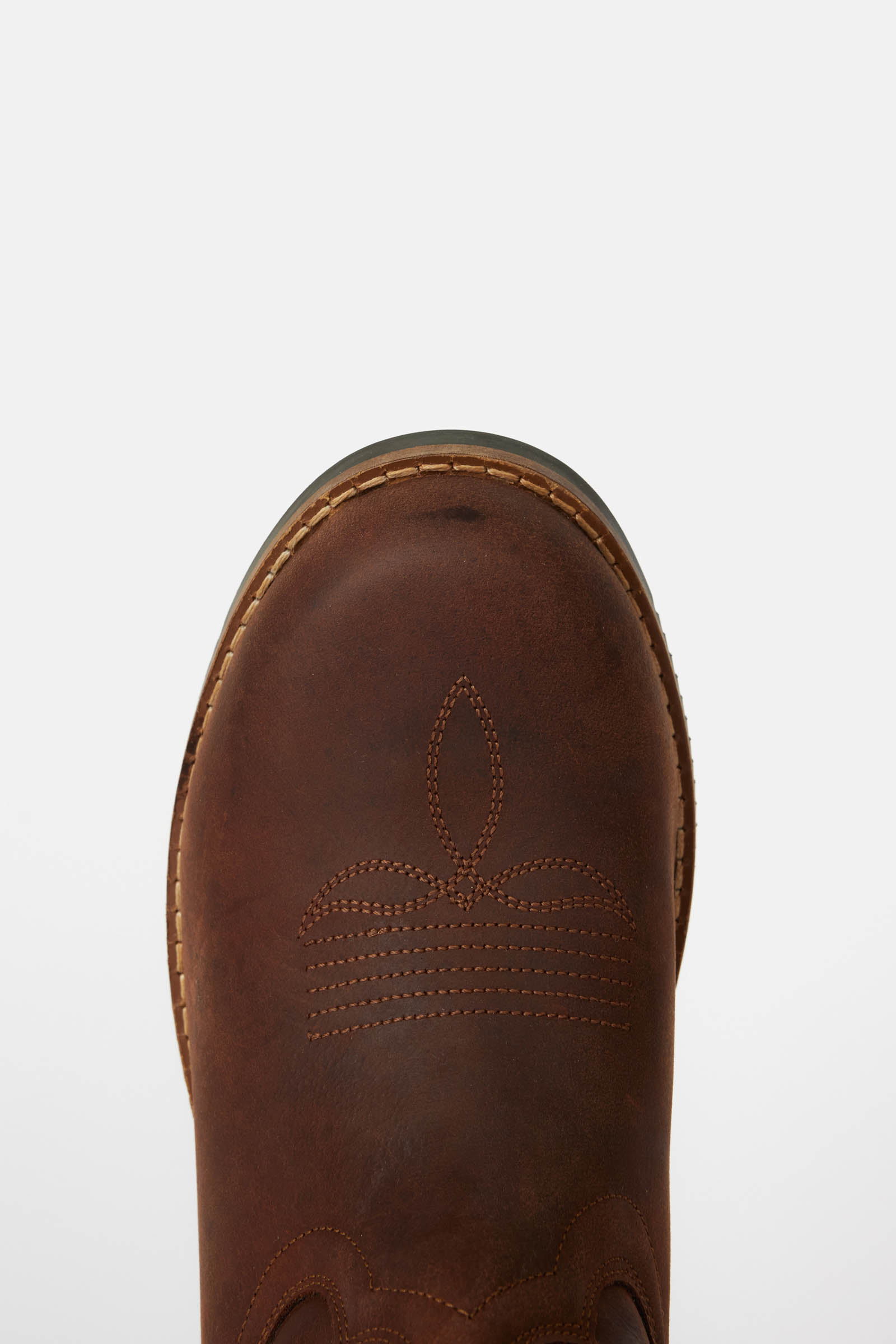 Horze Cassidy westernst&oslash;vel i l&aelig;r