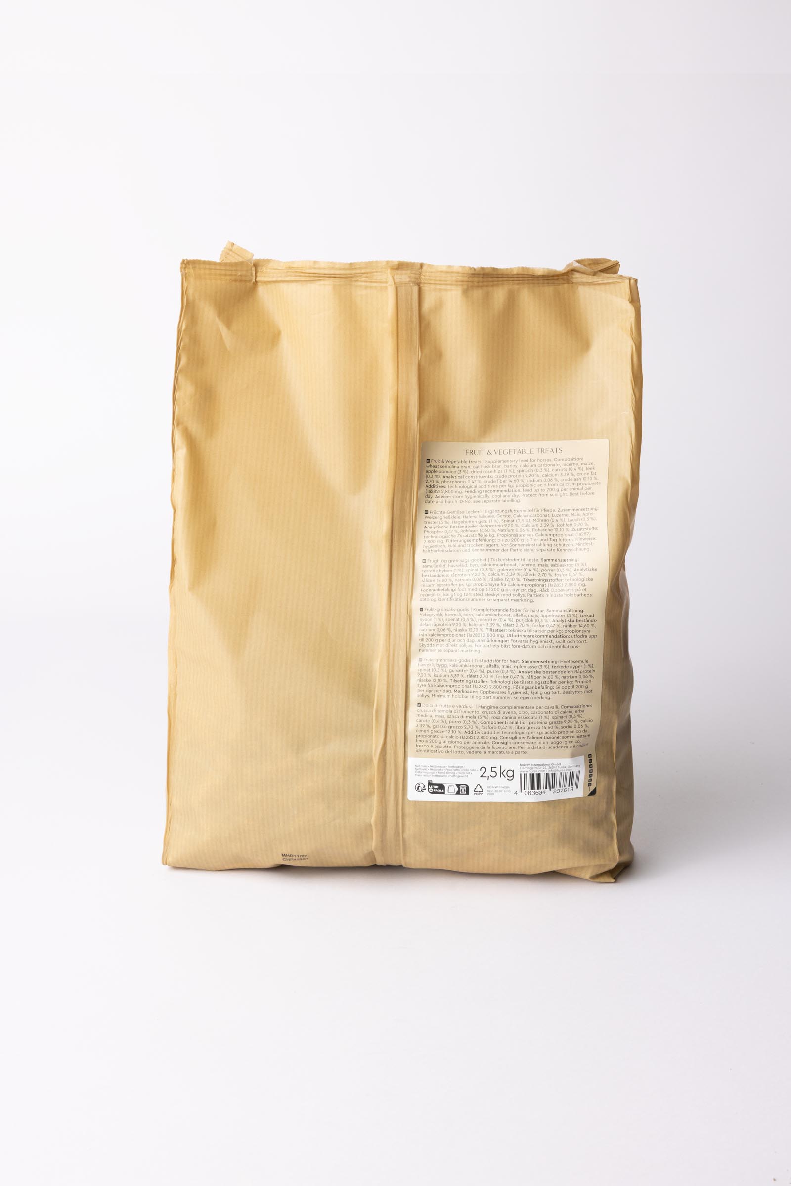 Horze Biscuits godbiter, frukt og gr&oslash;nnsaker, 2,5 kilo