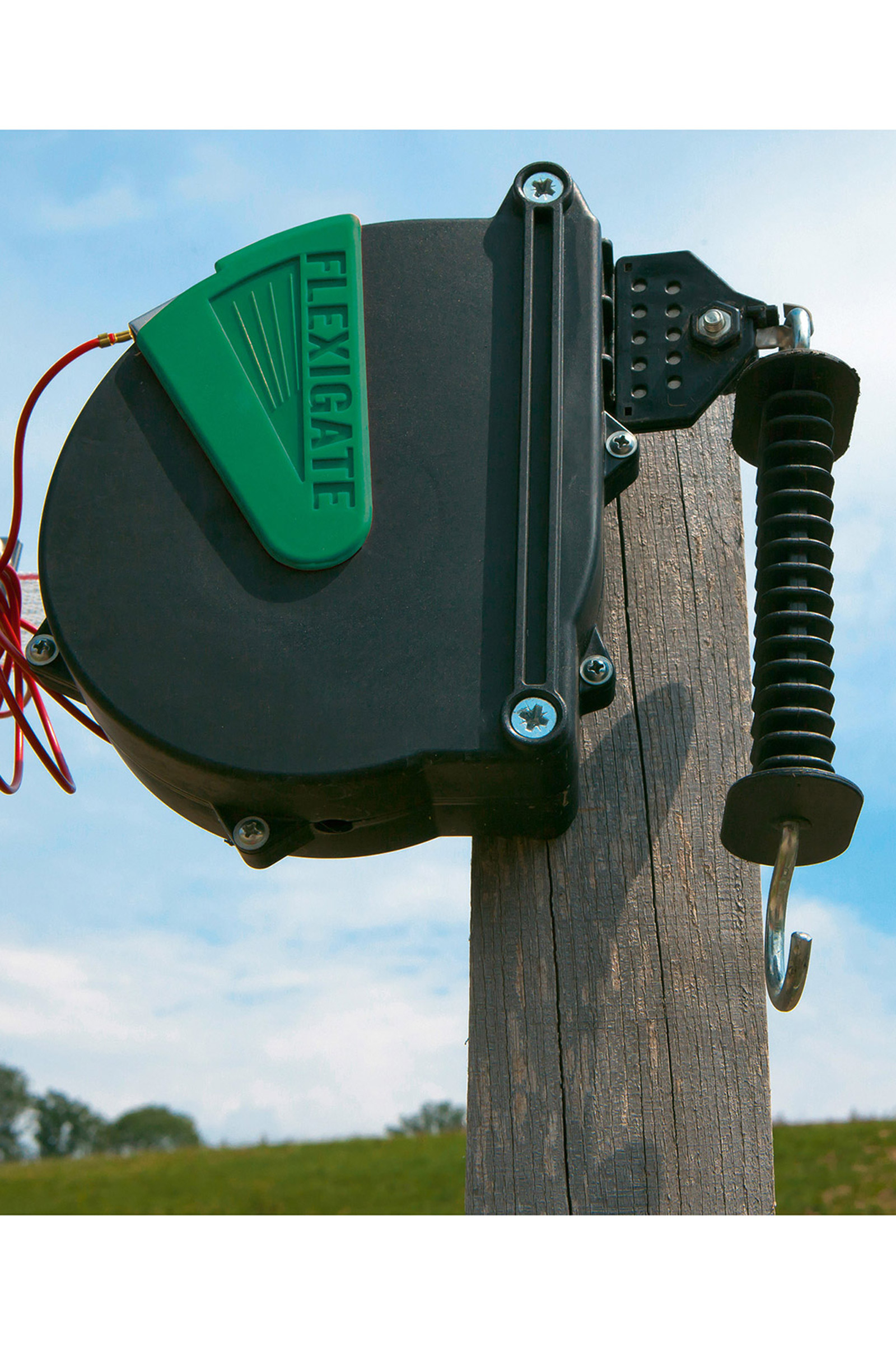 Farm Patrol fleksiport - et grindsystem med 40 mm b&aring;nd, maks 7,5 m