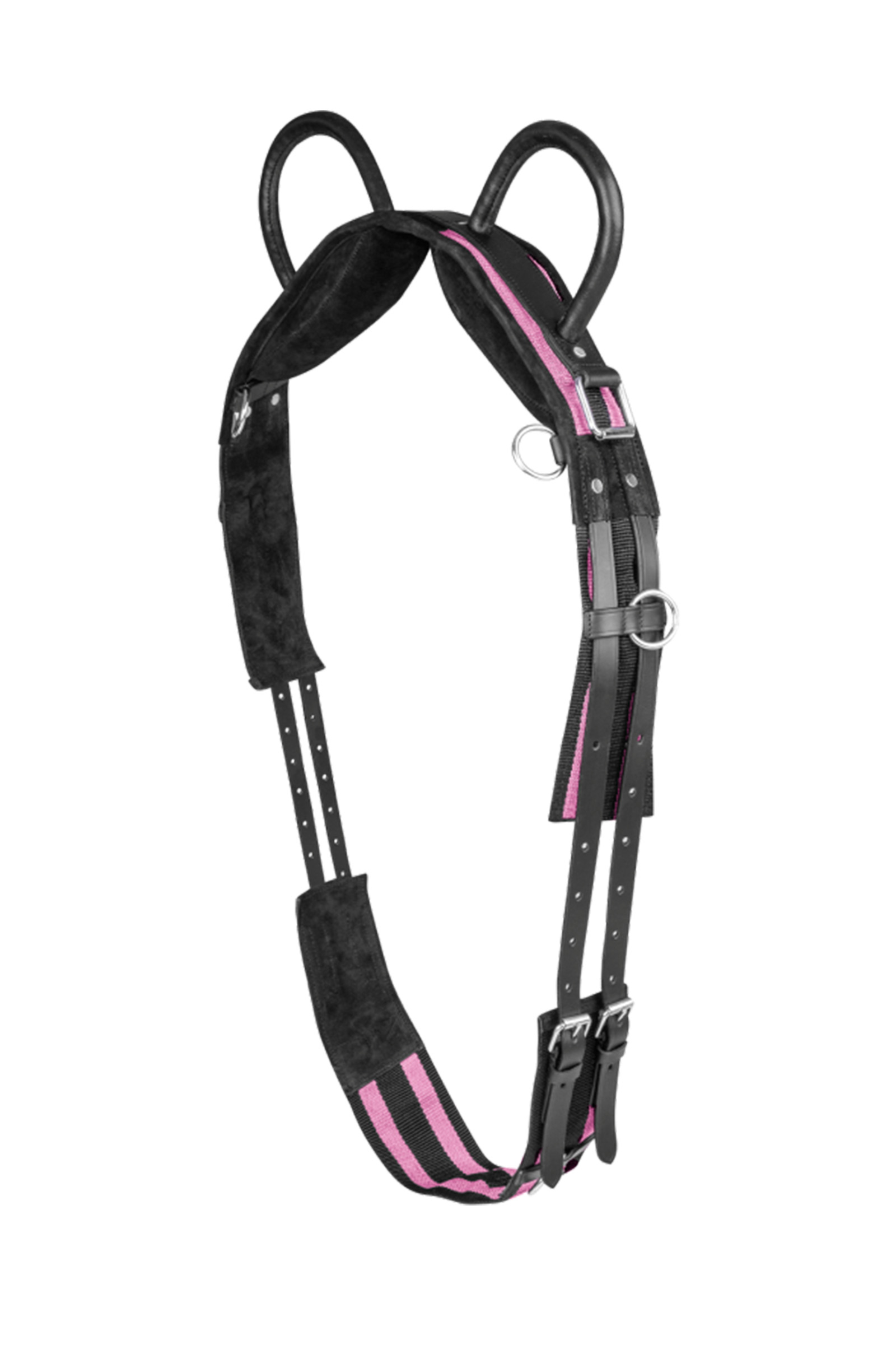 black/pinkrose Waldhausen Surcingle med to håndtak