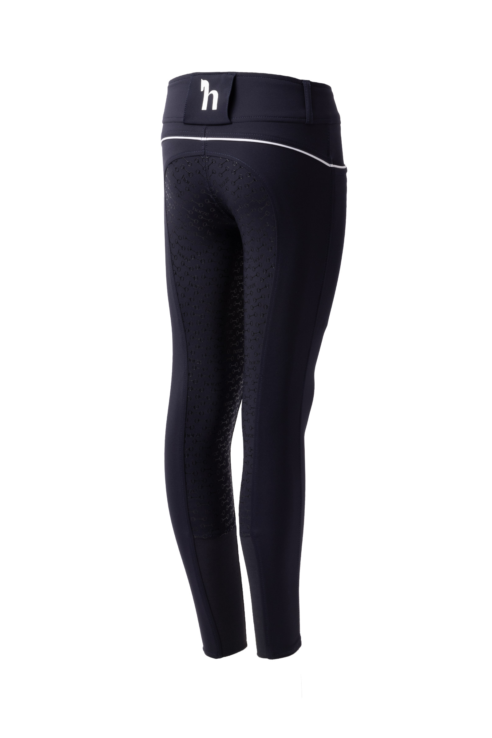 Horze Aubrey ridebukse, helforsterket med silikon, høyt liv, barn