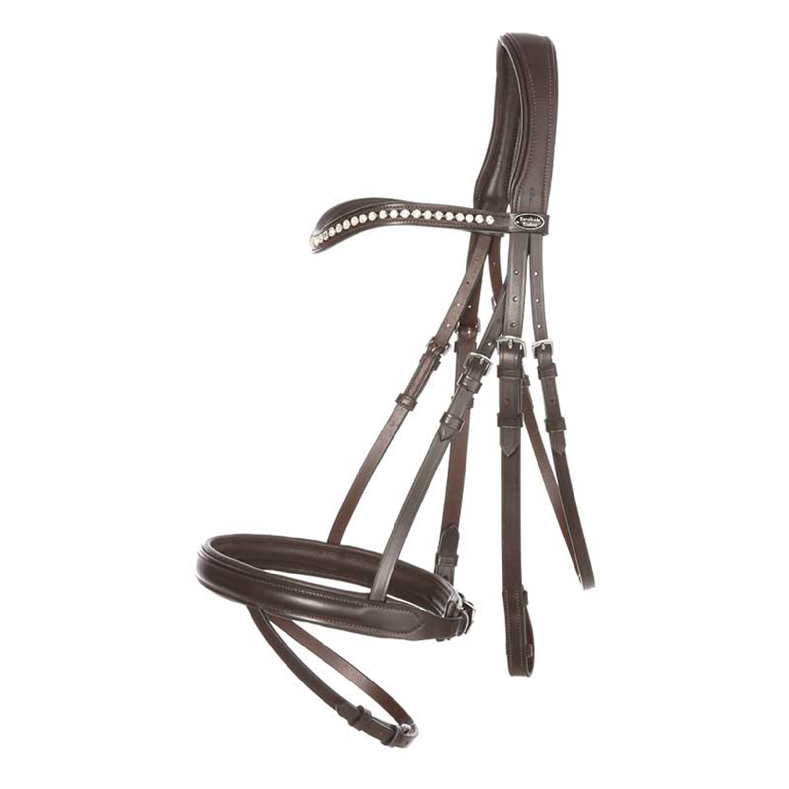 Brown Kavalkade Diana IR hodelag med flash nesereim med tøyler