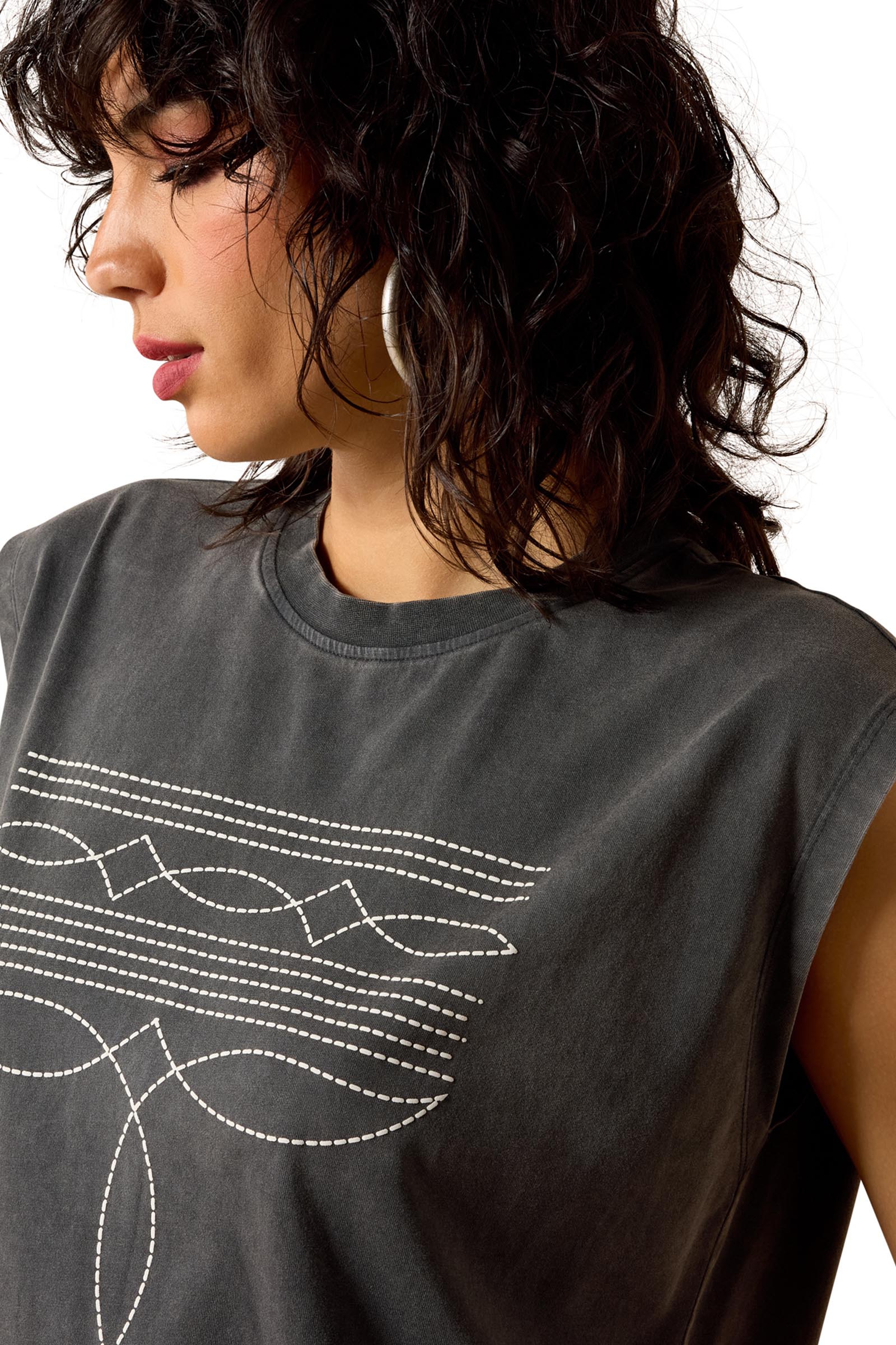 Ariat Dame Dallas cropped T-skjorte