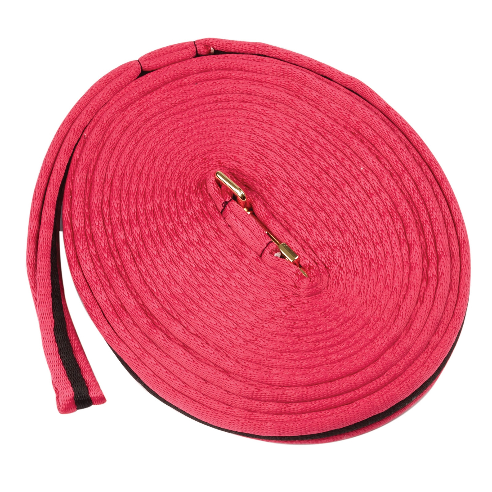 Hot Pink/Black Kincade Brights polstret longeringsline, tofarget, 8 meter