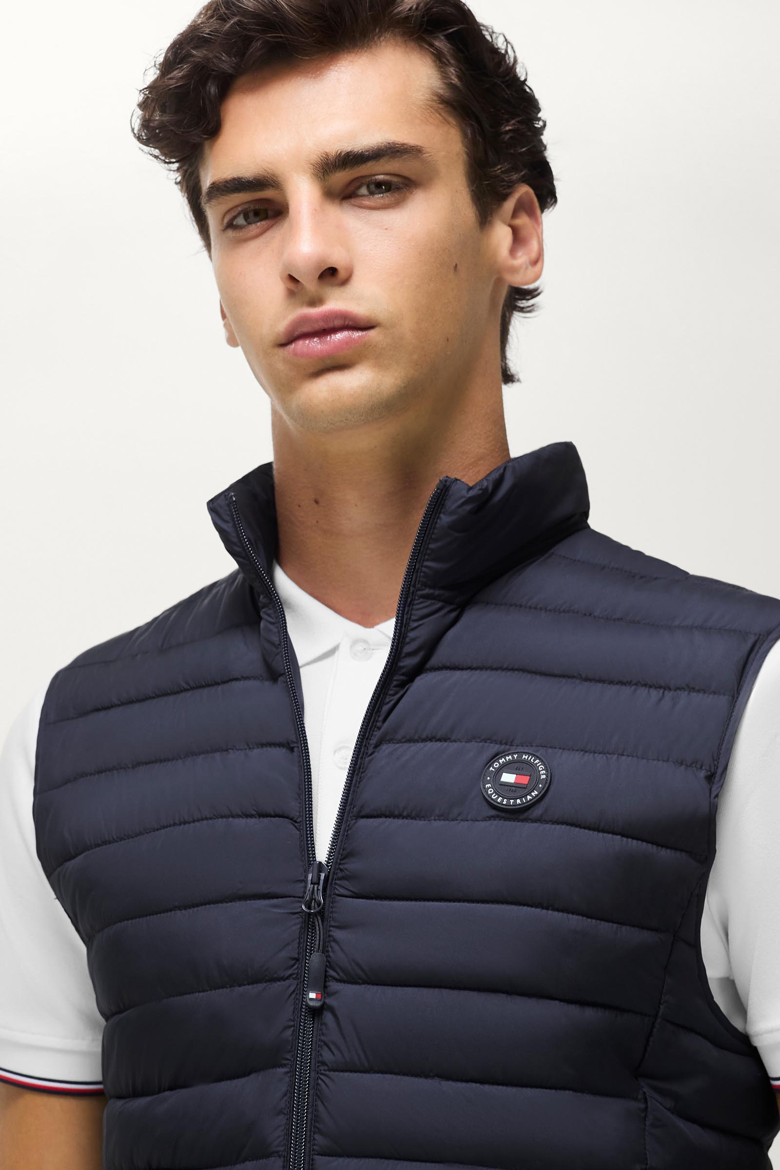 Tommy Hilfiger Equestrian Montero herre vattert vest