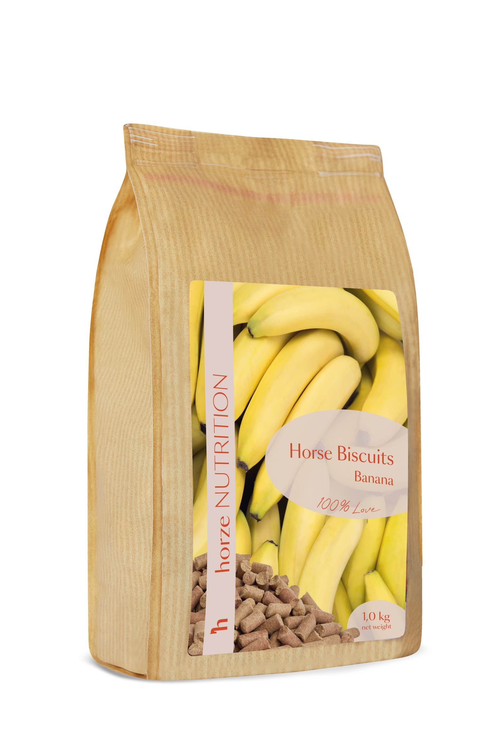 Horze Biscuits godbiter, banan, 1 kilo