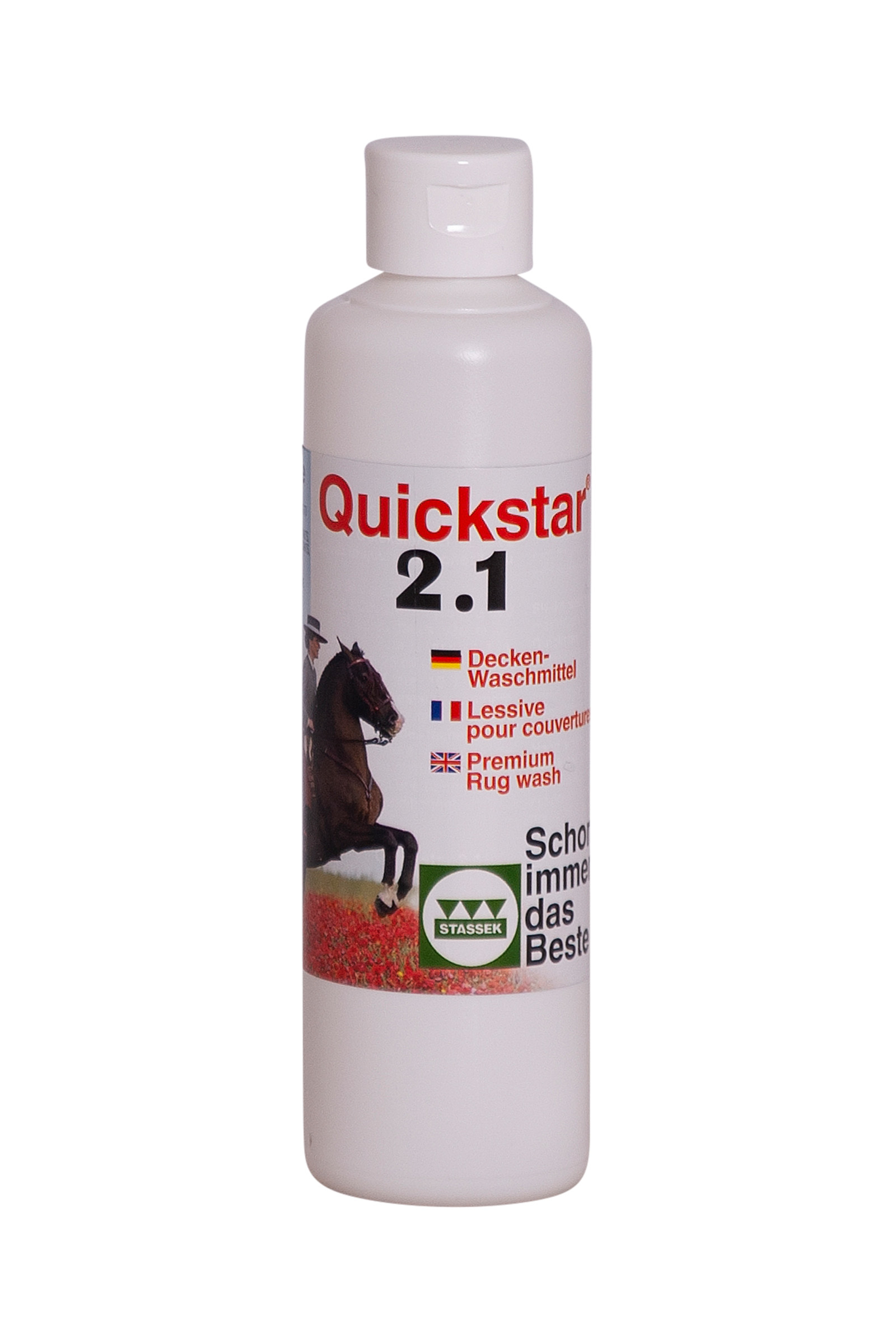 Stassek Quickstar 2.1 Premium Vaskemiddel for Dekker og Sadelunderlag, 250 ml