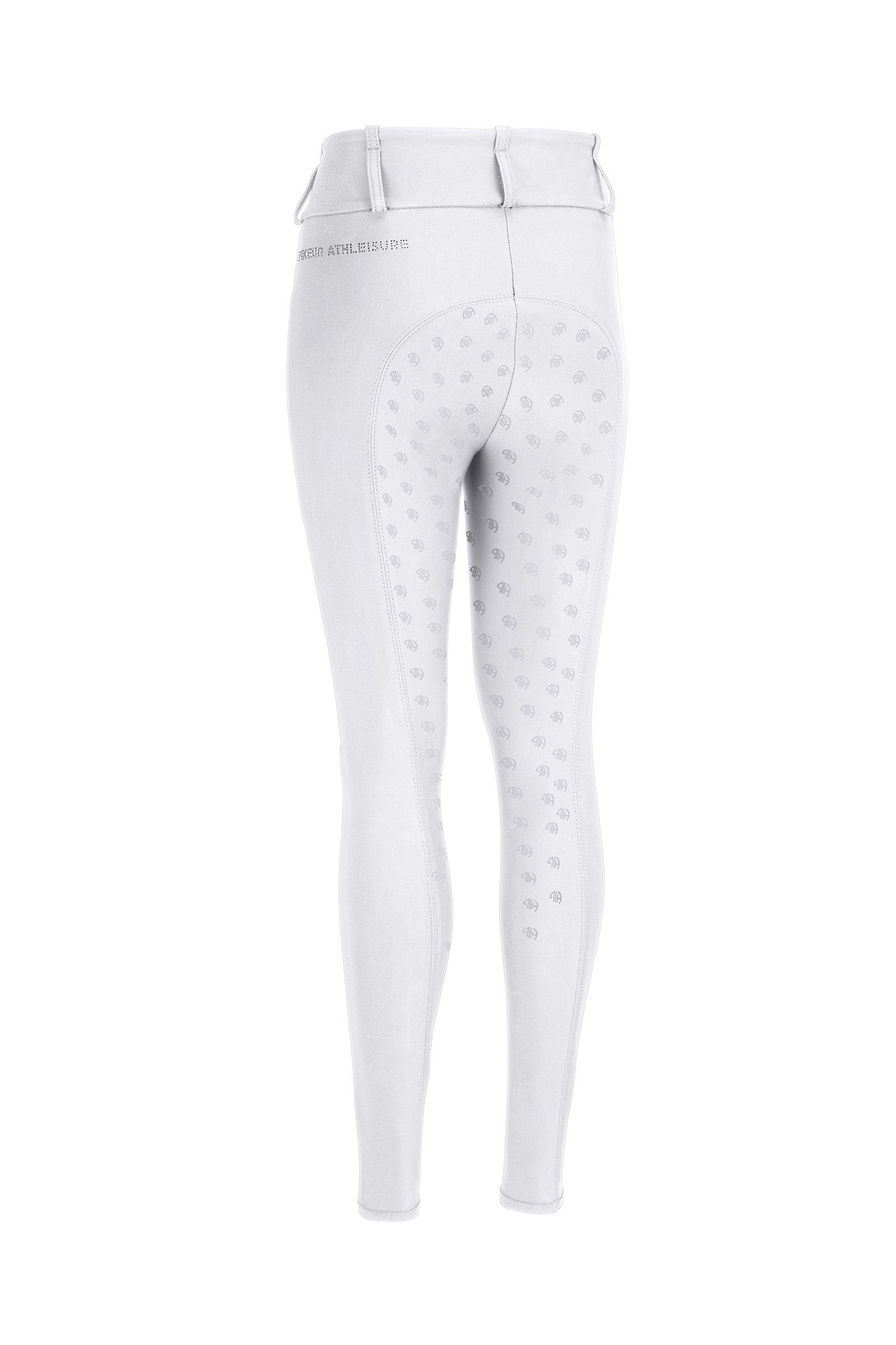 White Pikeur Athleisure Barne Ridebukser Fullgrip