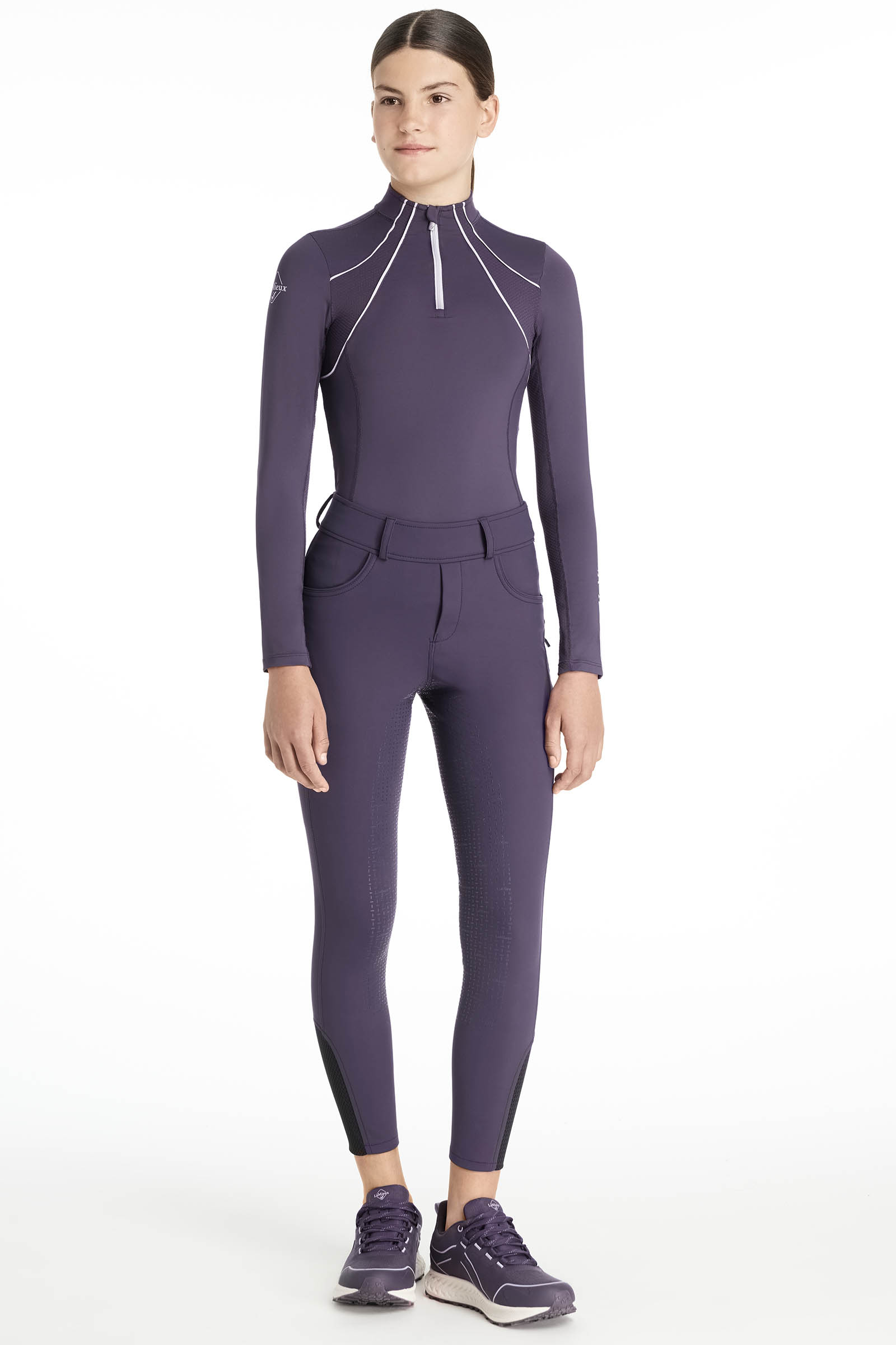 LeMieux Young Rider Ella breggings for barn med b&oslash;rstet innside og full grip