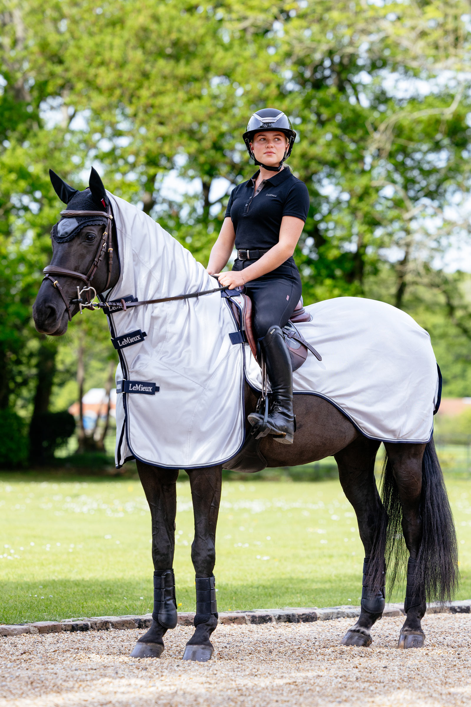LeMieux Ride On treningsfluedekken med avtagbar hals- og skulderdel