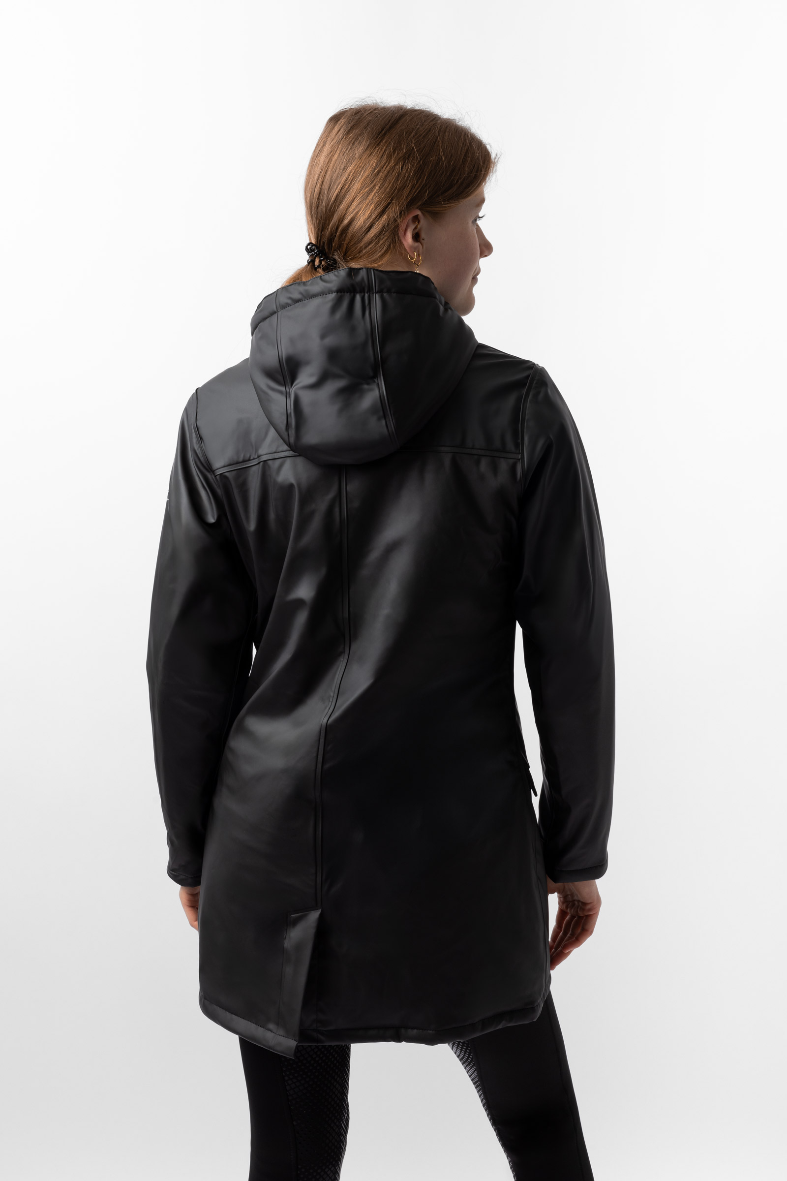 Horze Billie PU regnjakke med fleece, dame