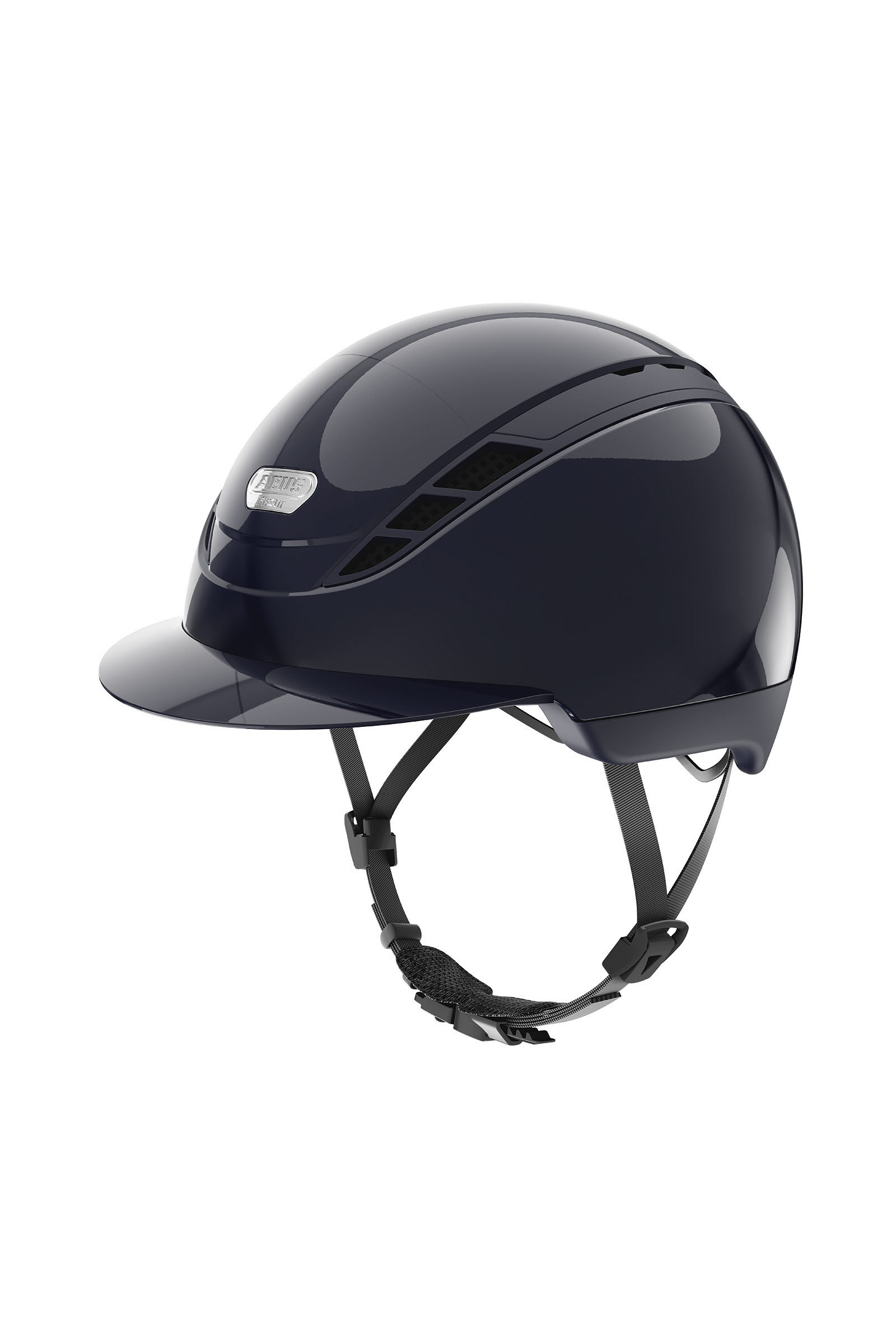 Dark Blue/ Shiny Abus Pikeur AirDuo ridehjelm, XS