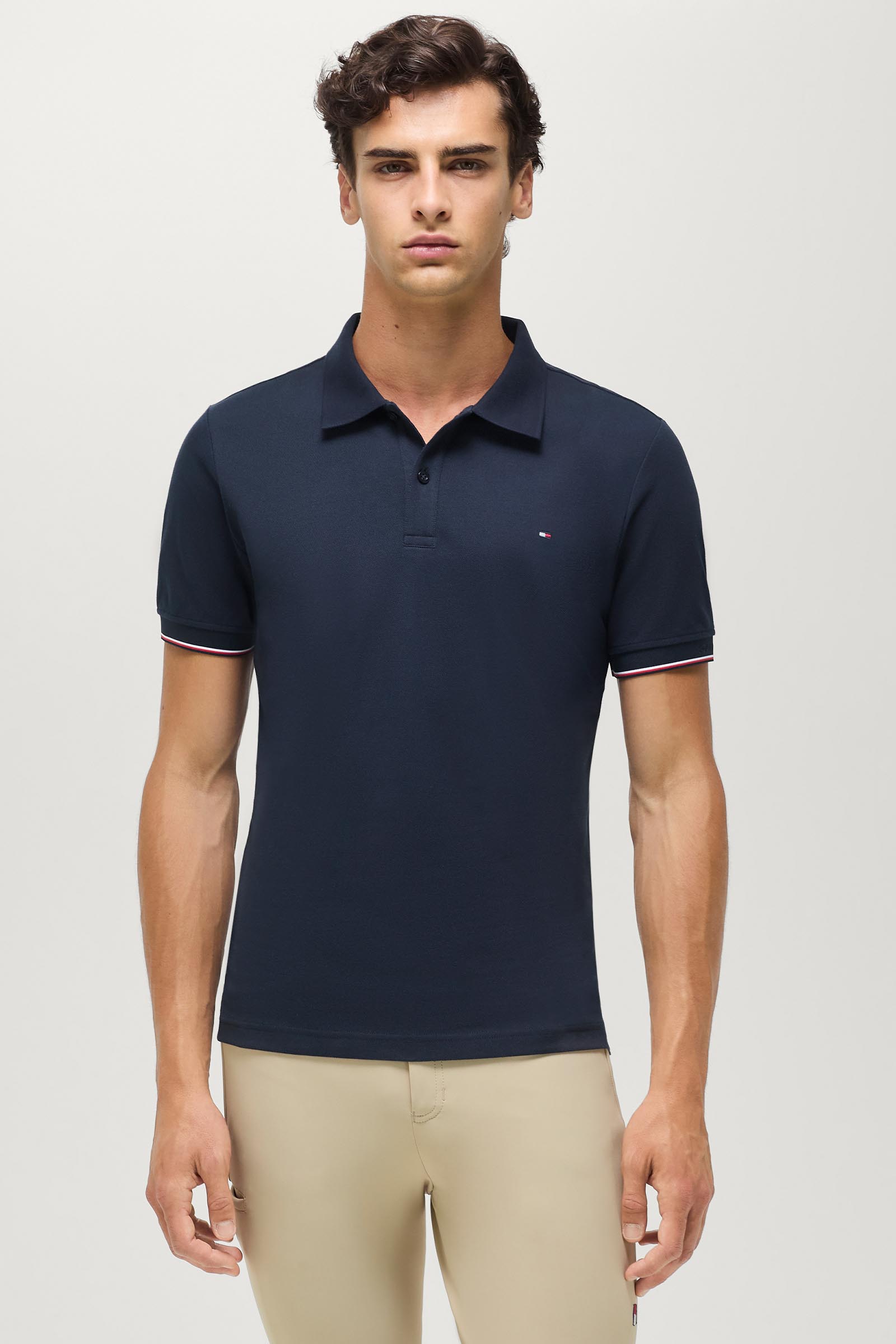 Tommy Hilfiger Equestrian Davis herre piqu&eacute; poloskjorte