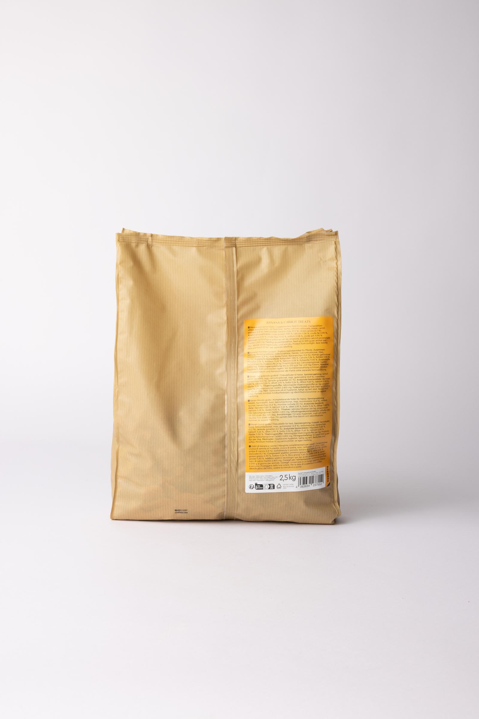 Horze Biscuits godbiter, banan og gulrot, 2,5 kilo