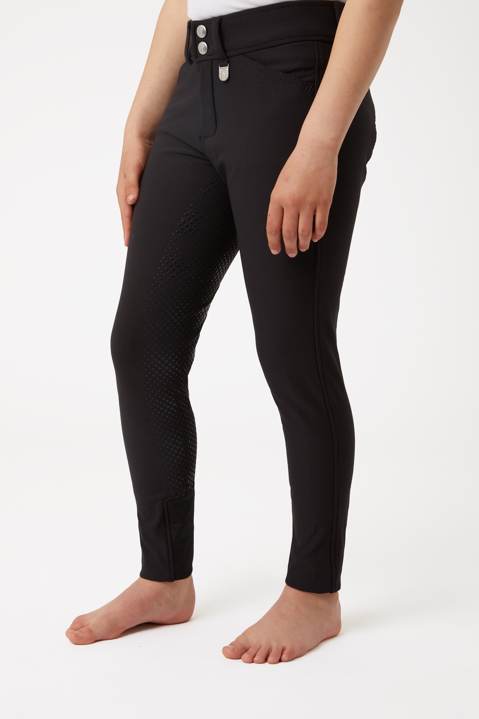 Horze Grand Prix ridebukse med helforsterkning i silikon for barn, UPF 50+