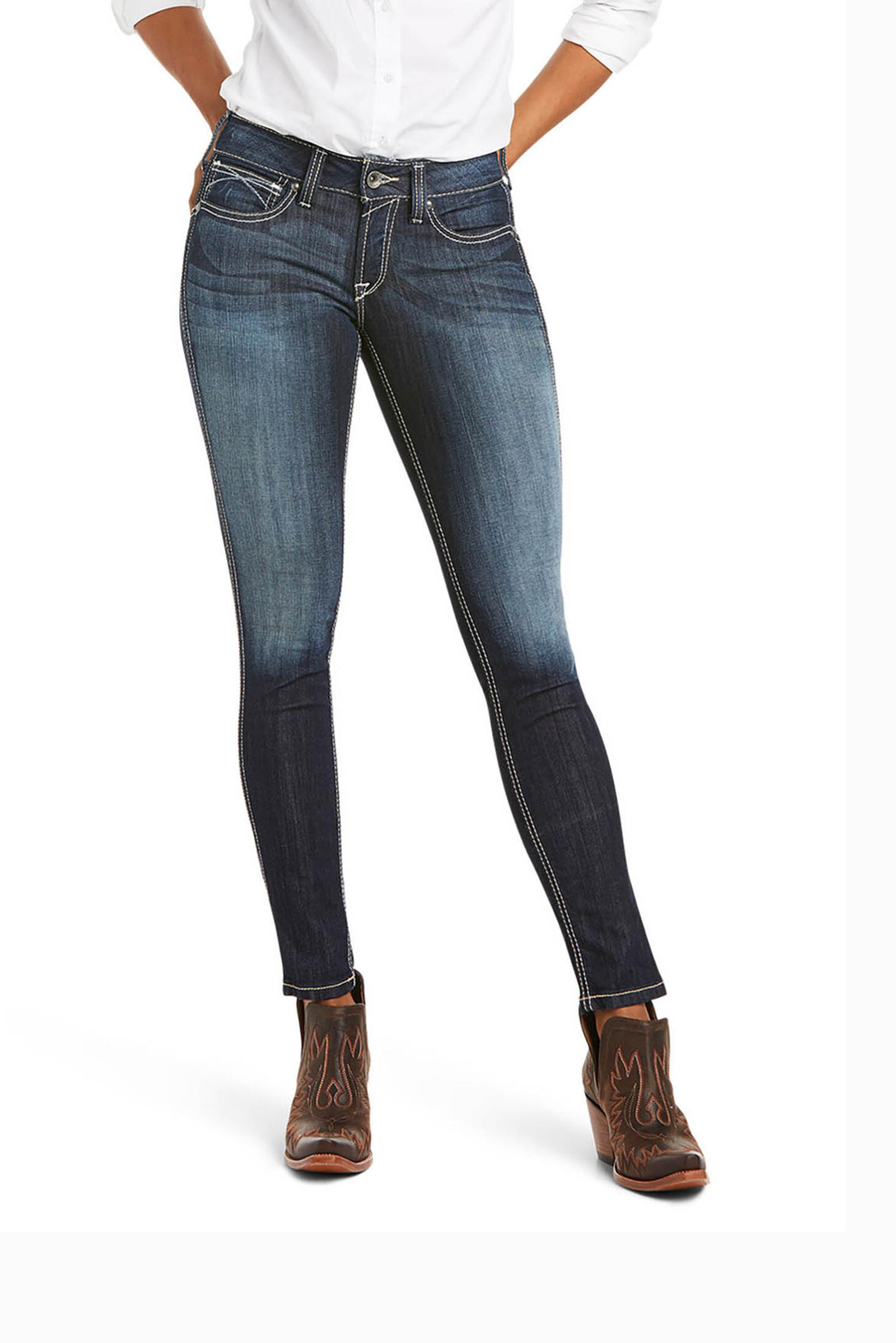 Ariat Ella R.E.A.L. Outseam dame skinny jeans med middels h&oslash;y midje