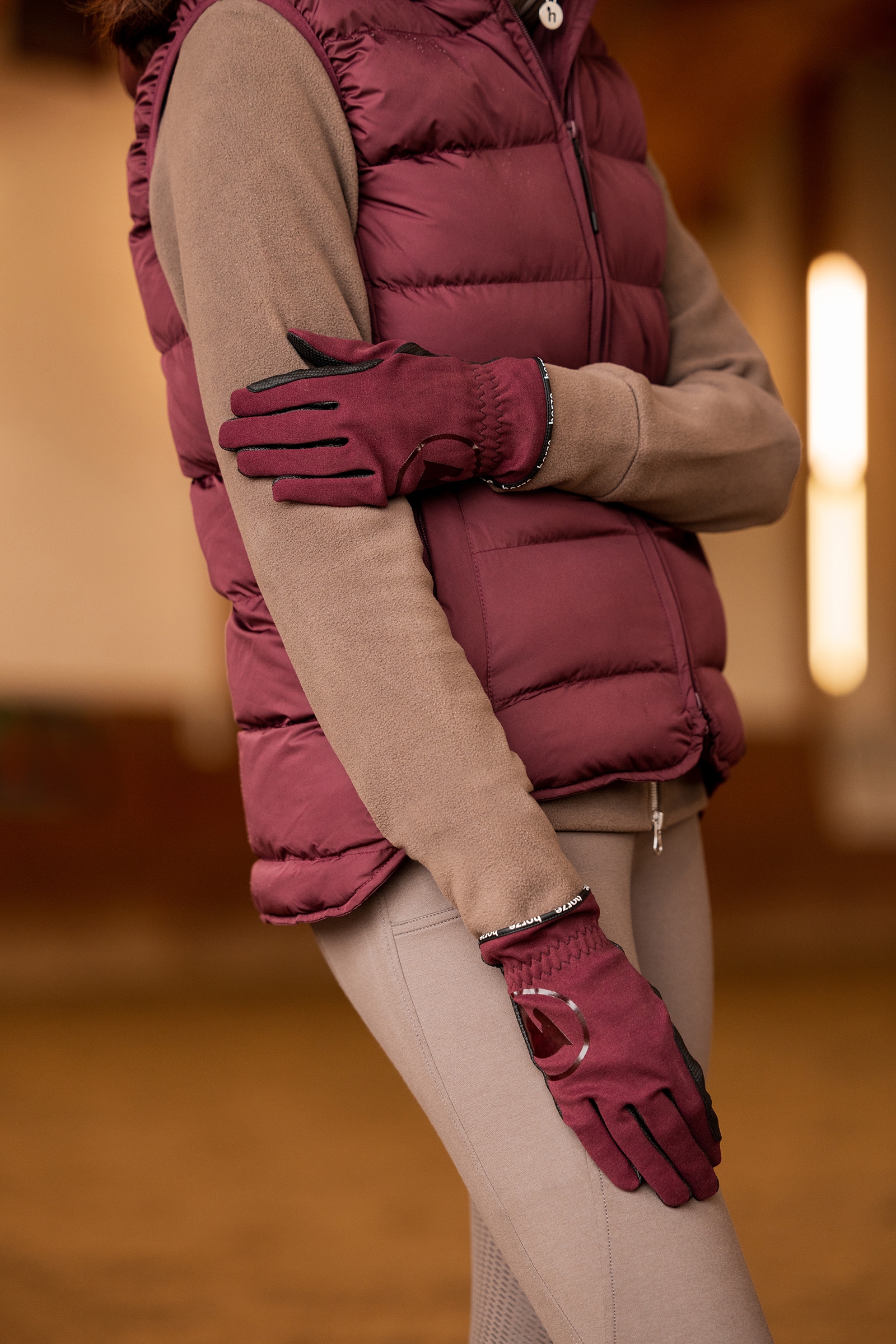 Horze Nichelle ridehansker til sommeren til dame