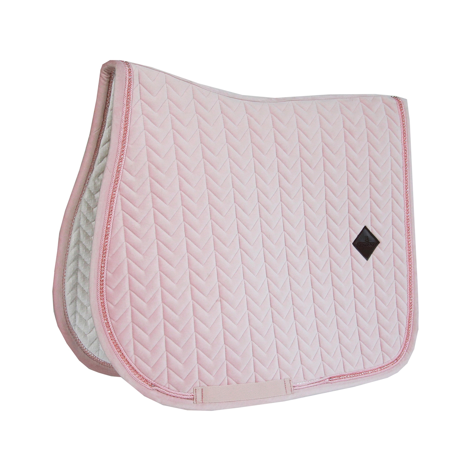 Raspberry Pink Kentucky Horsewear Velvet Pearls Dressage Saddlepad