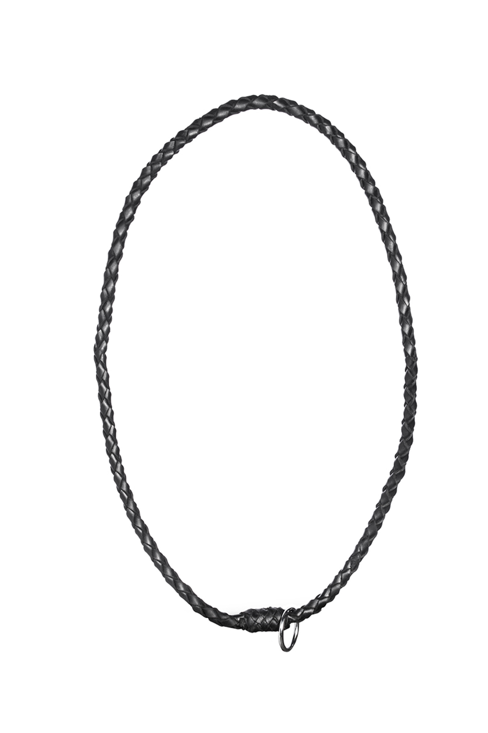 F.R.A. Freedom Riding Articles Kripton halsring (system 1) i vevd lær, 15 mm