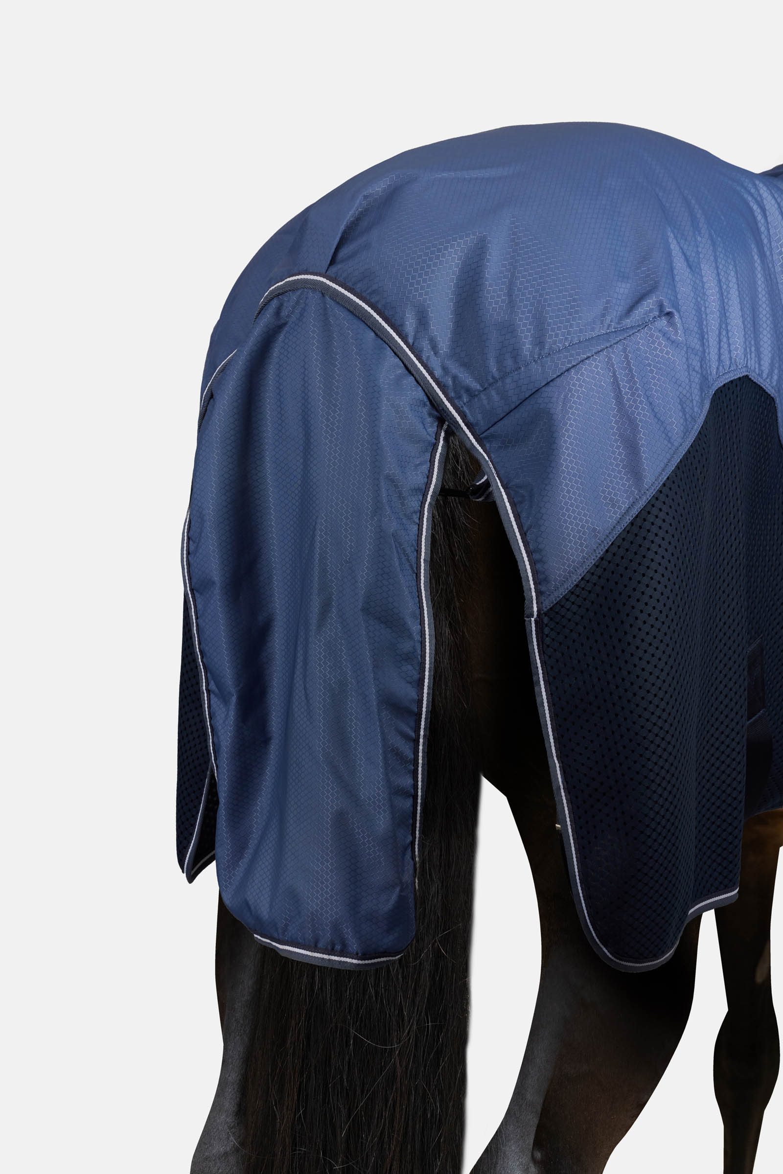 Horze Aircool 3D utedekken for regn med avtakbar hals